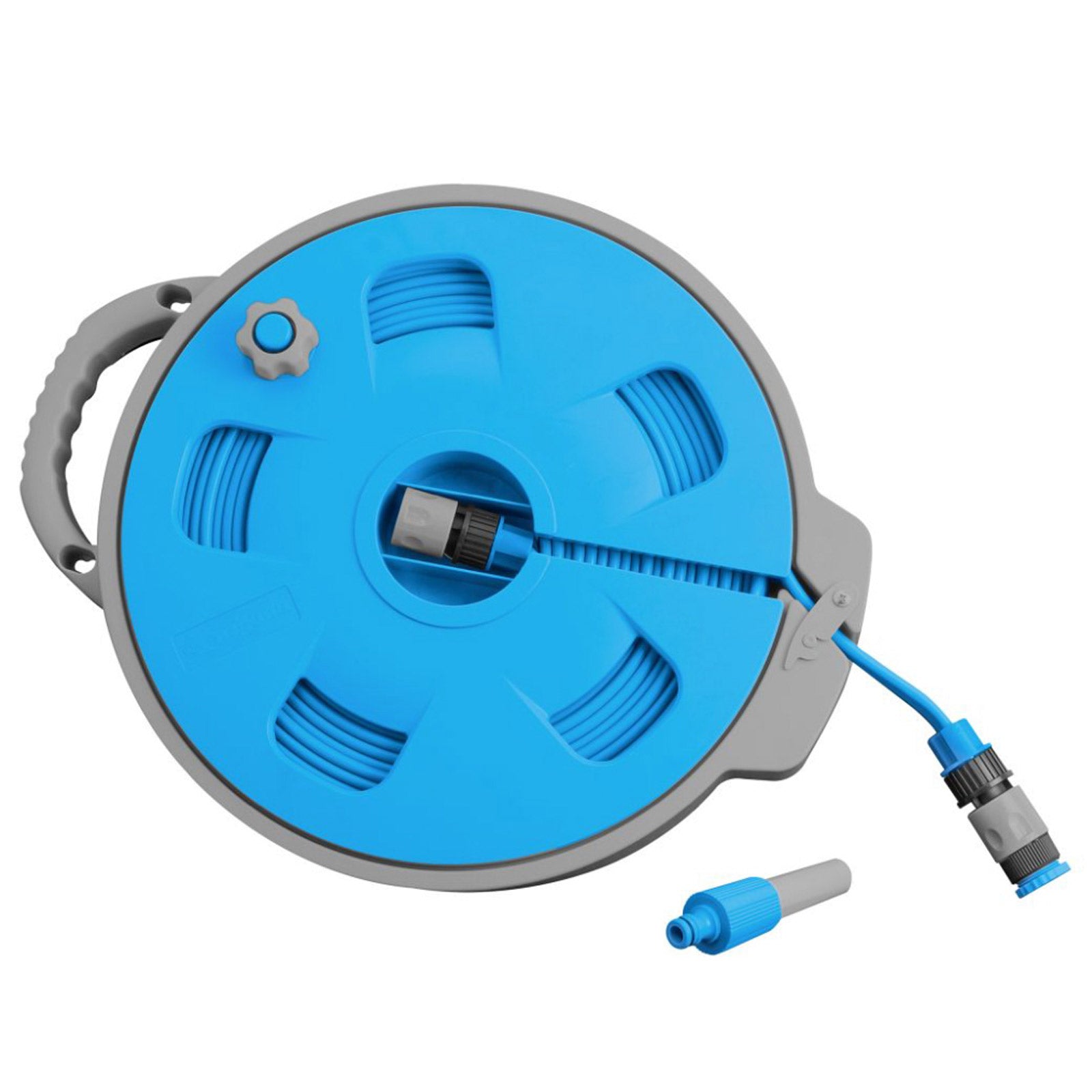 BRUNNER Enrouleur mural Roll On 2 pour caravane et camping - Boîtier pour tuyau d'eau de 15 m
