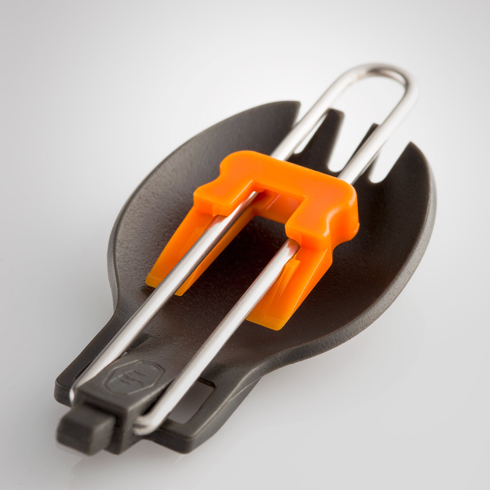 GSI Göffel Spork - Couverts de camping : fourchette et cuillère, pliables, en acier, légers (17 g)