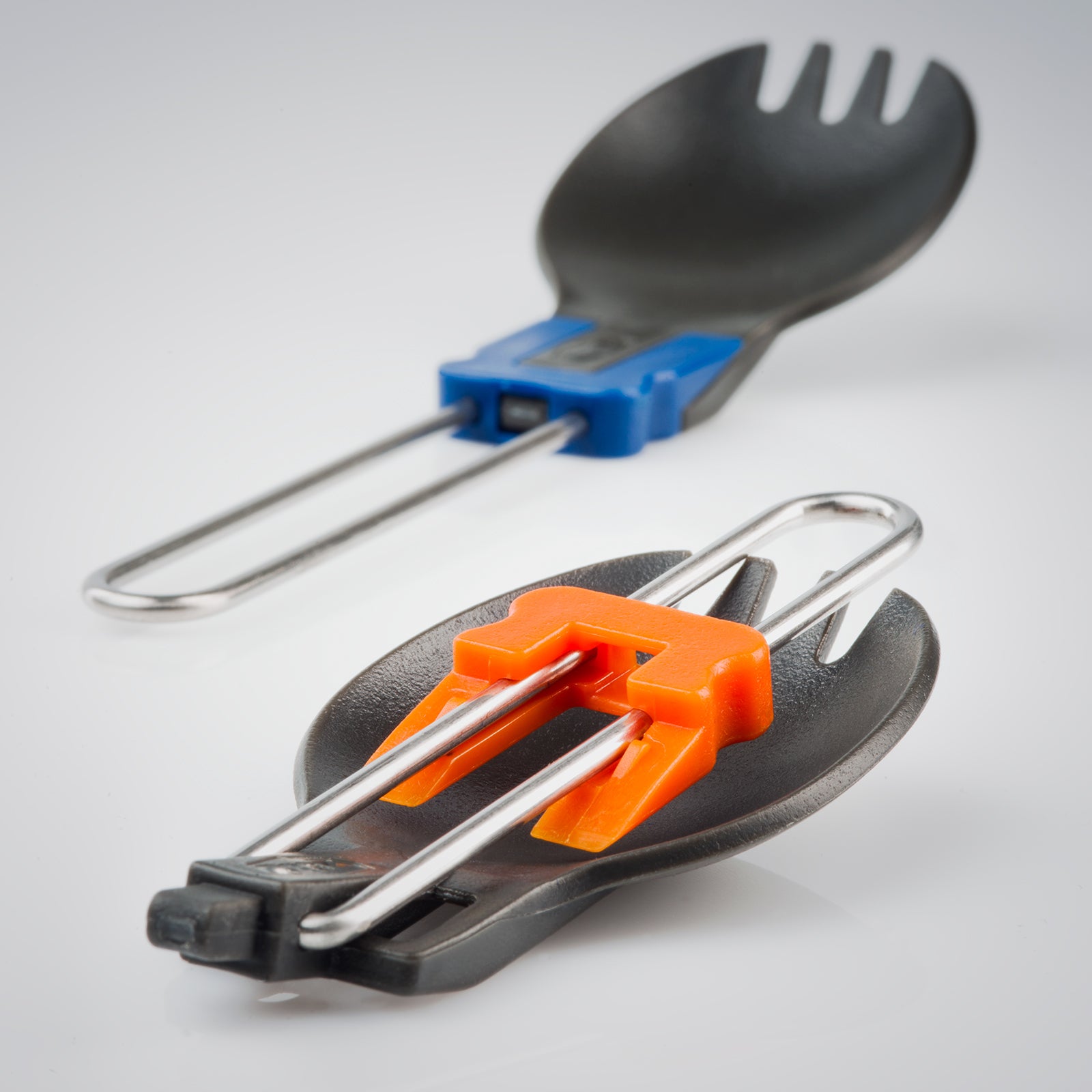 GSI Göffel Spork Camping Besteck Gabel Löffel Küche Faltbar Stahl Leicht 17 g