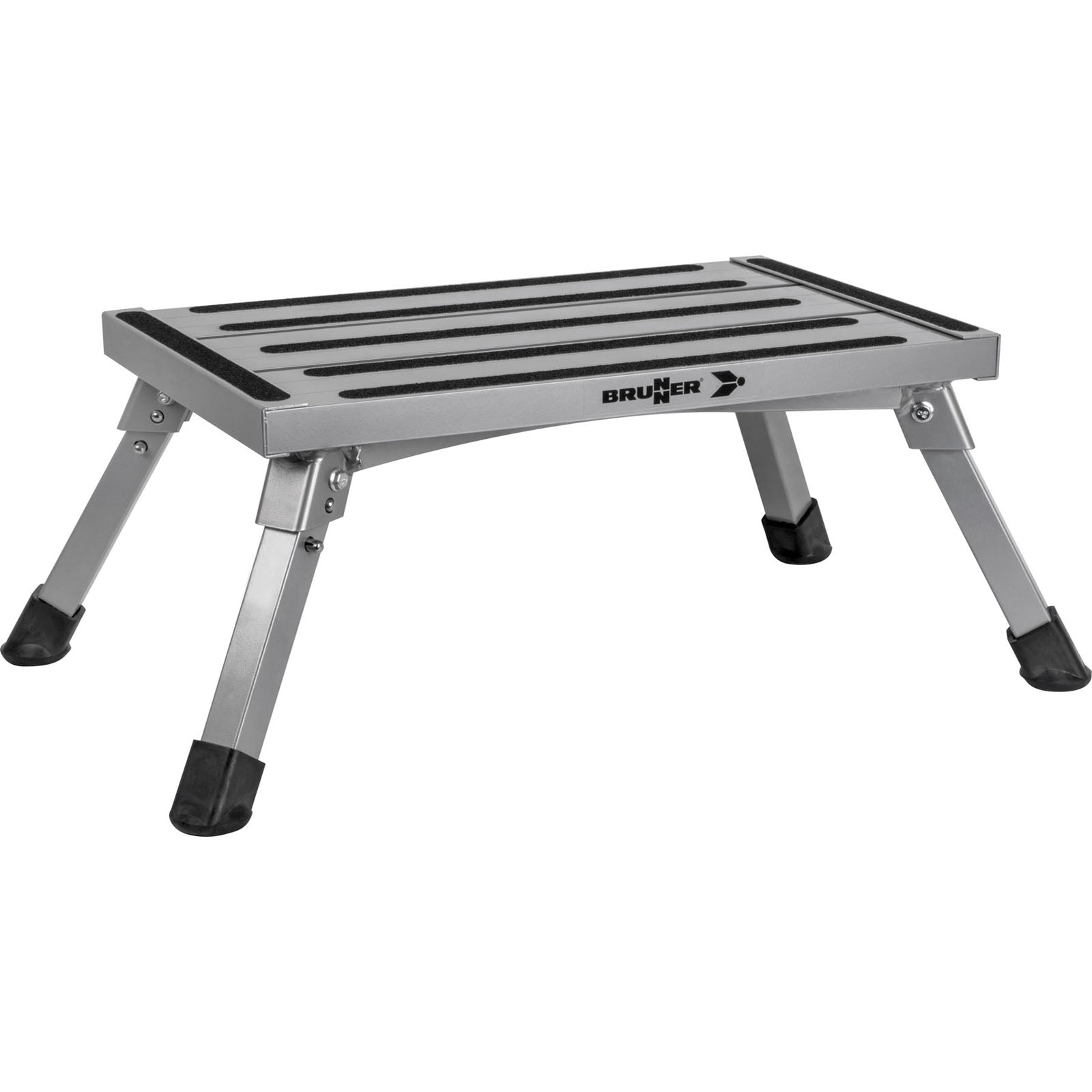 BRUNNER Klapptritt GoStep NG Wohnwagen Camping Einzel Tritt Stufe Antirutsch Alu
