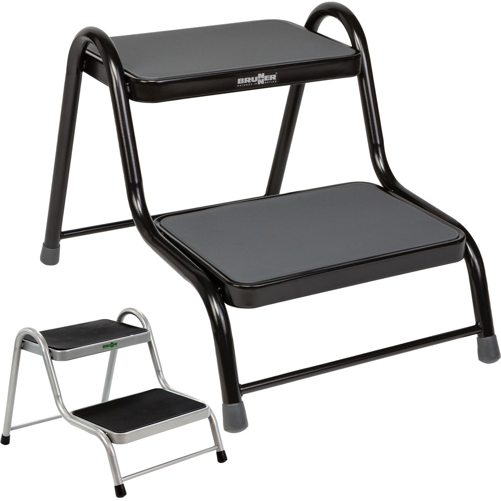 BRUNNER Doppel Trittstufe King Step Double Wohnmobil Leiter Tritt Hocker Stahl