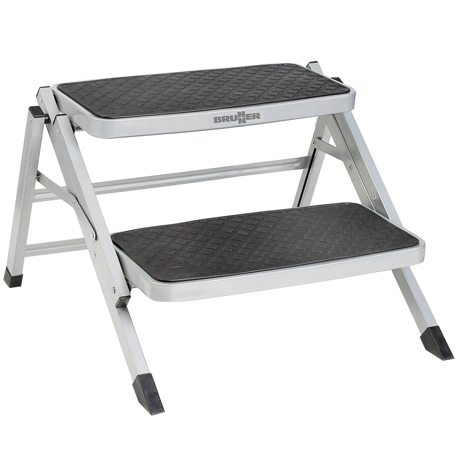 Marchepied double marchepied BRUNNER pour caravane, voyage, camping, acier
