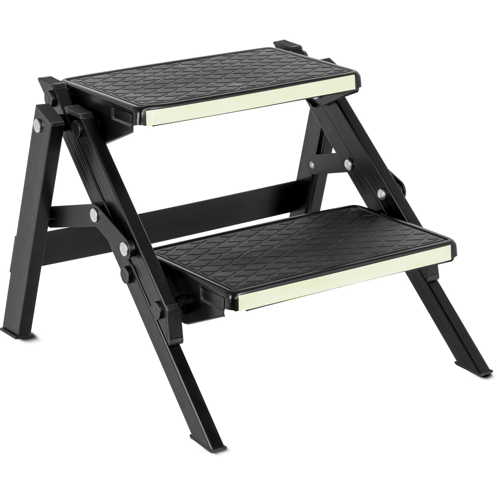 BRUNNER Doppel Trittstufe Ruckstep Black Fluo Wohnwagen Einstieg Camping Tritt