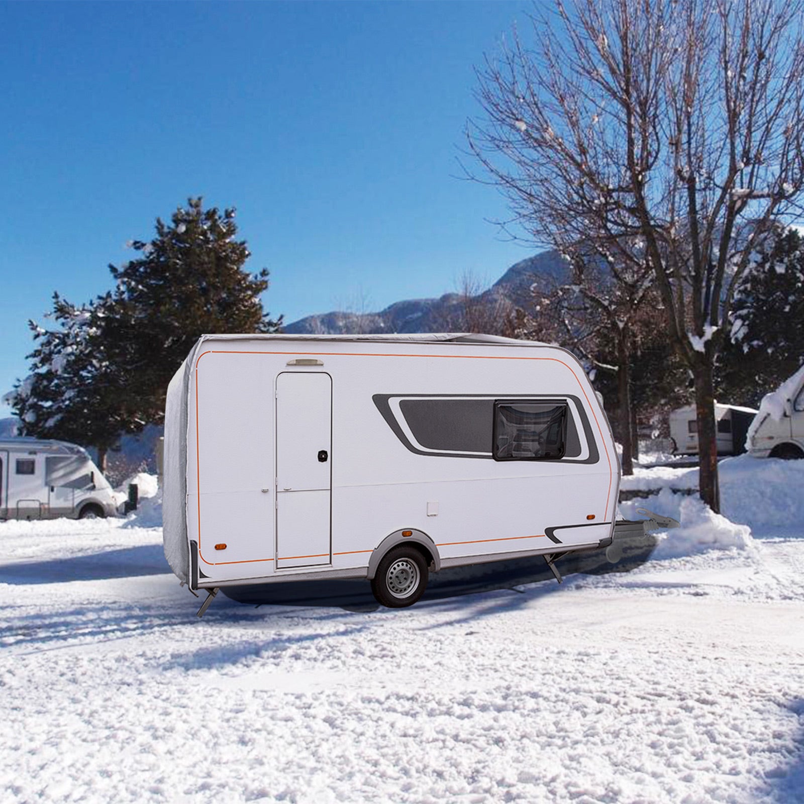 BRUNNER Caravan Protective Cover Caravan Cover 6M 505-550 cm Tarpaulin Cover