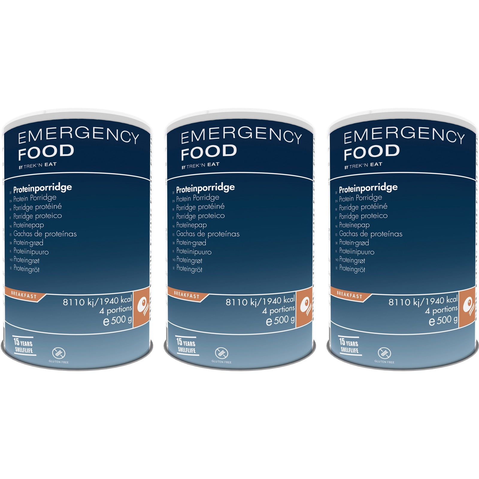 EMERGENCY FOOD 3 x Porridge Haferflocken Trekking Notfall Nahrung Vegetarisch