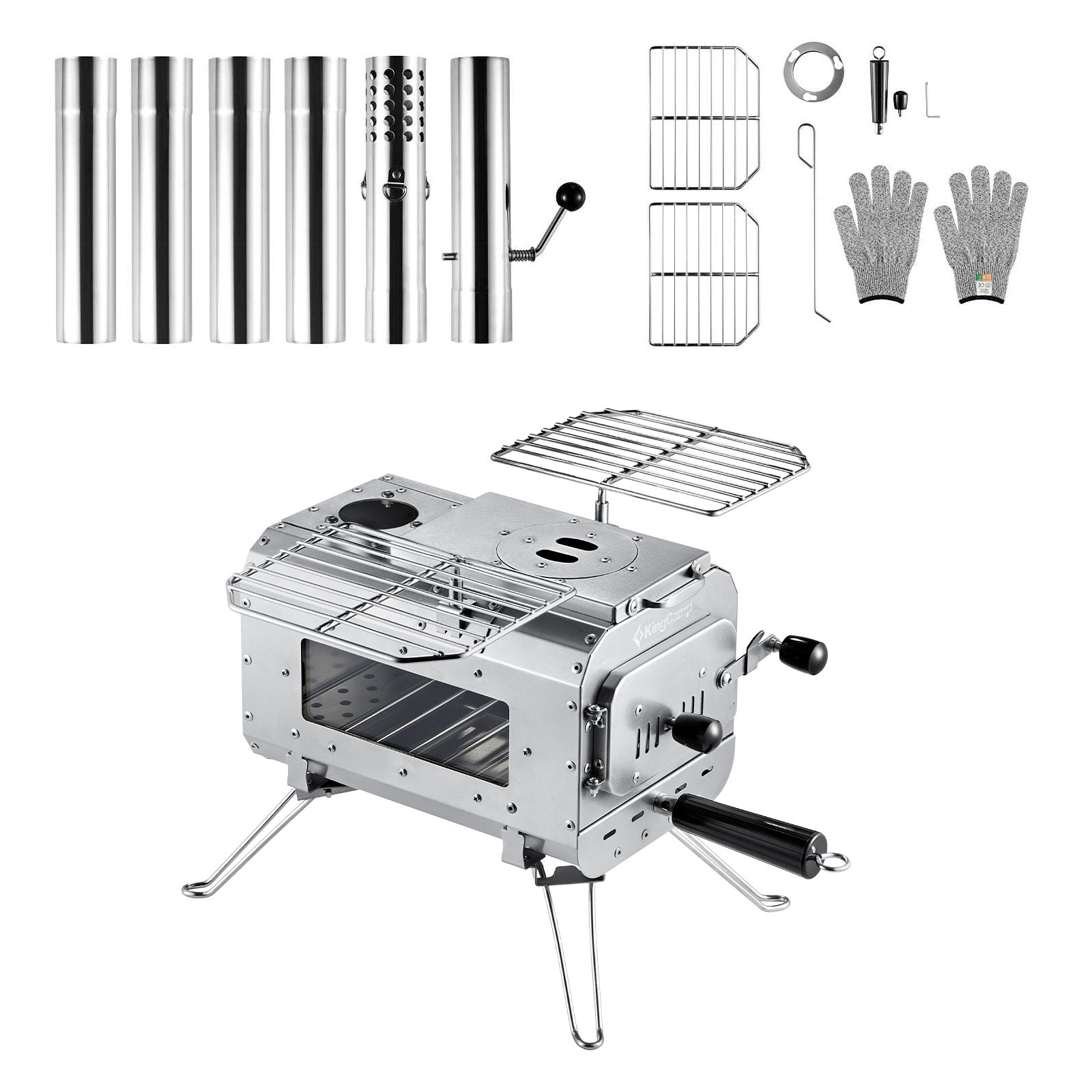 KINGCAMP Zelt Ofen Greenland S Outdoor Küche Mini Camping Herd Heizung Stahl