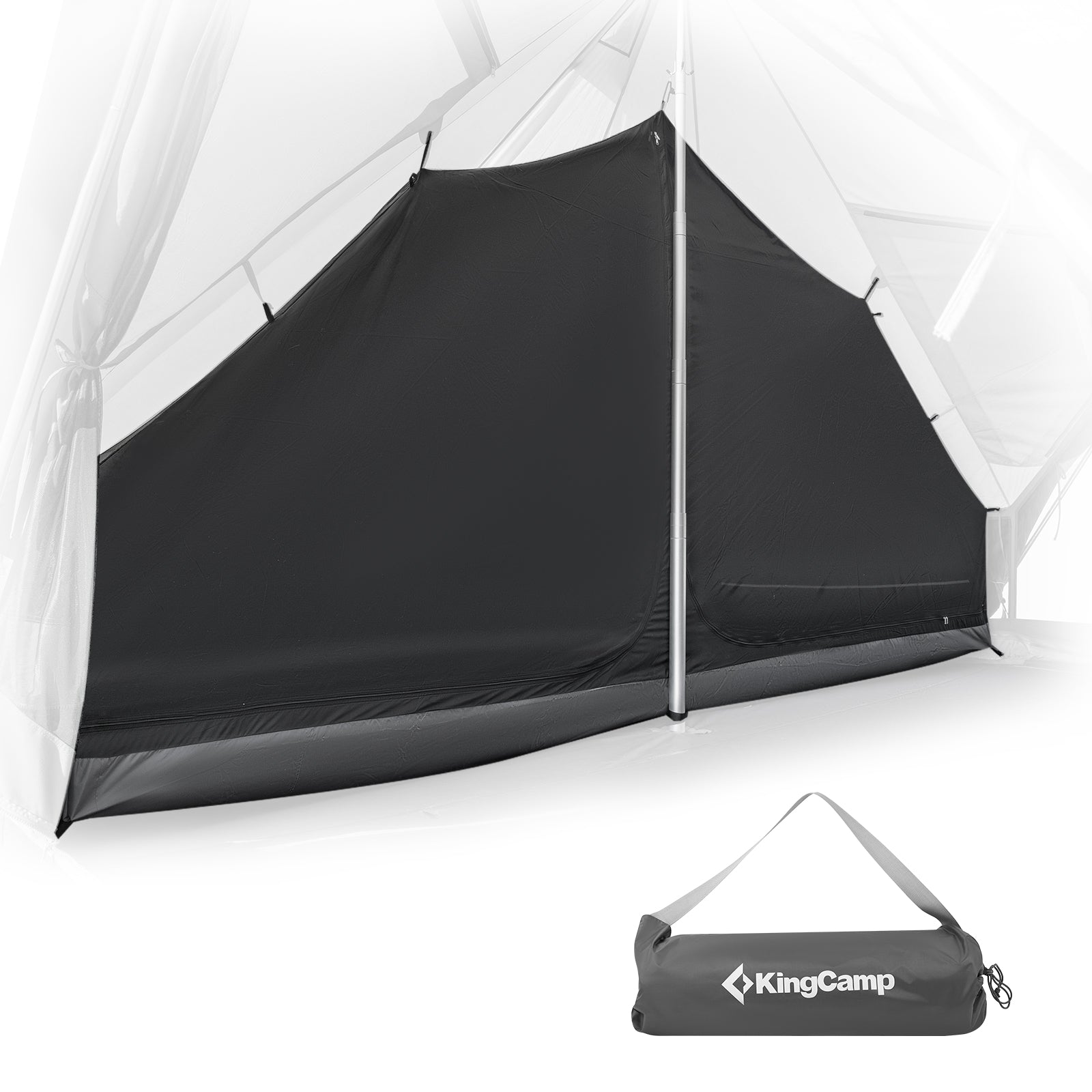 Tente intérieure KINGCAMP pour tente de camping Glamping pour 4 person