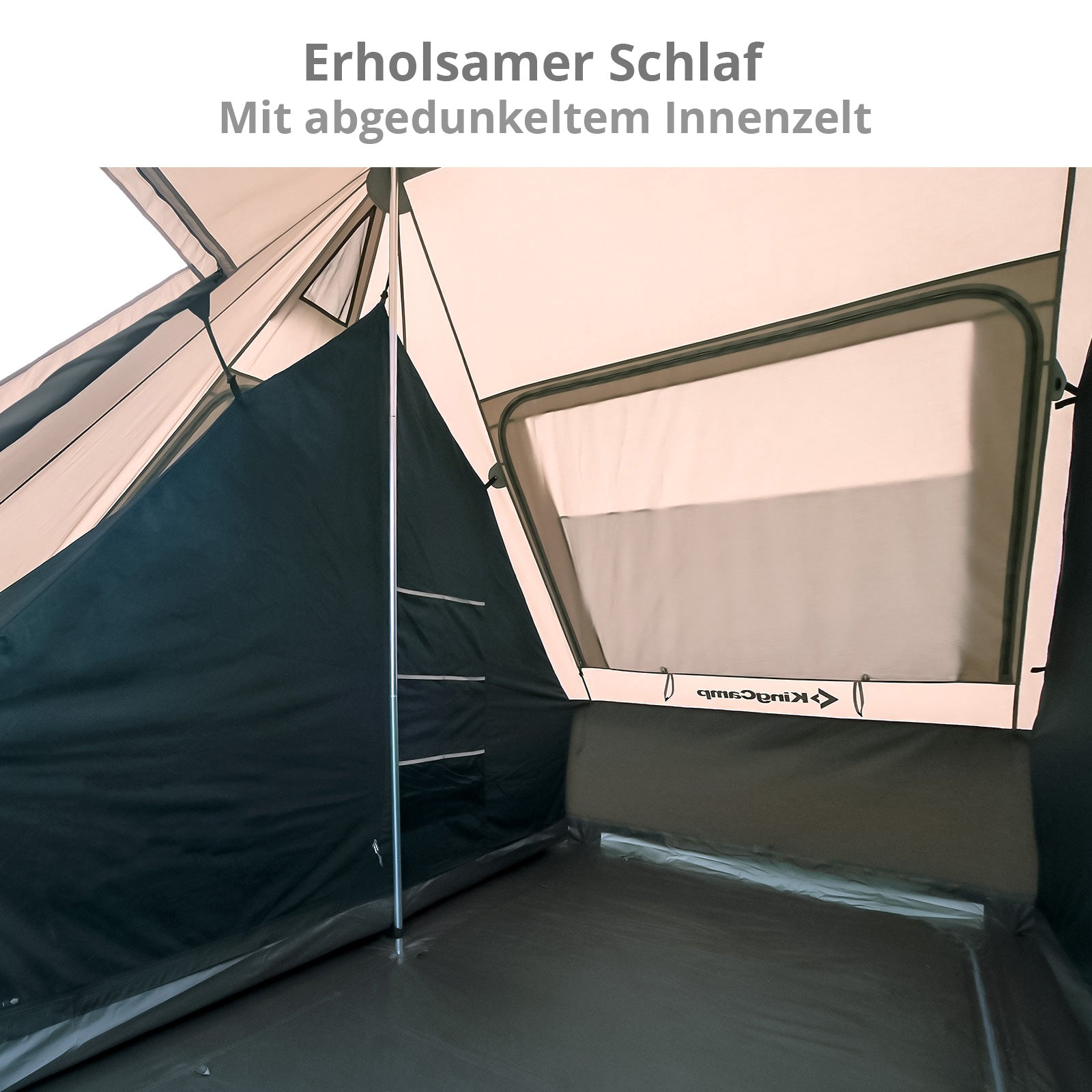 KINGCAMP Innenzelt Für Khan Villa 2 Personen Kabine Glamping Zelt Campingzelt