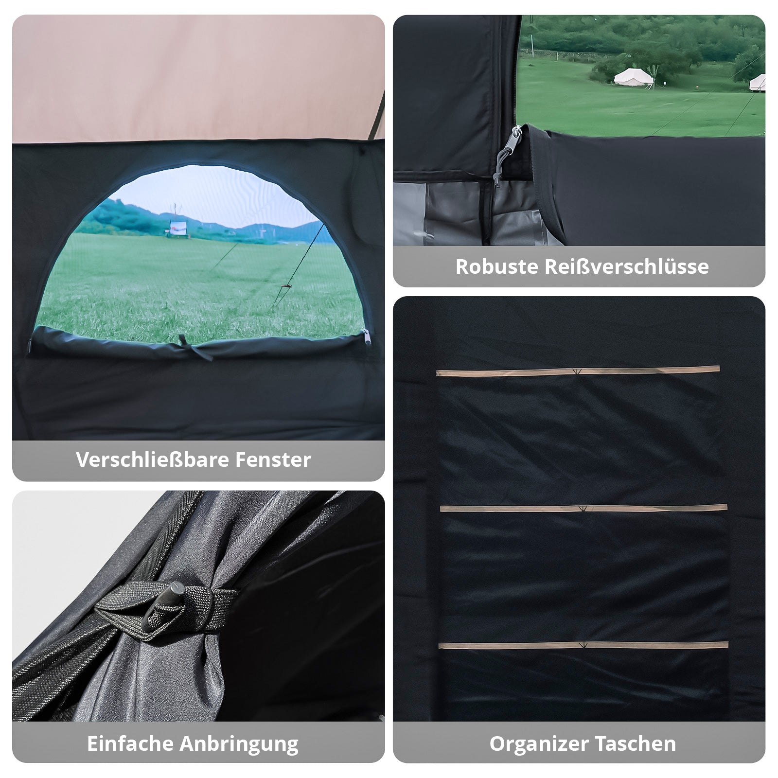 Tente intérieure KINGCAMP pour Khan Villa – Tente de glamping 2 personnes – Tente de camping