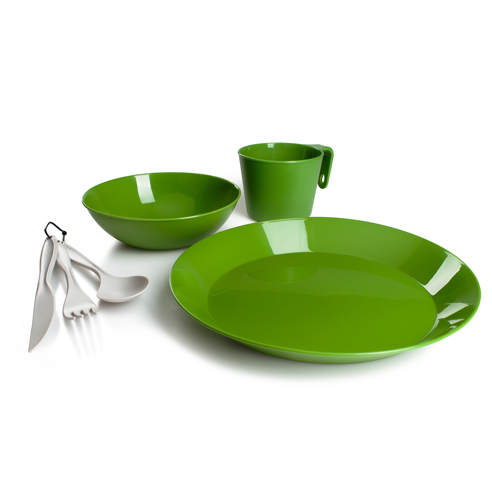 GSI Cascadian Tableware Set Camping Dinnerware Cutlery Travel Picnic Outdoor