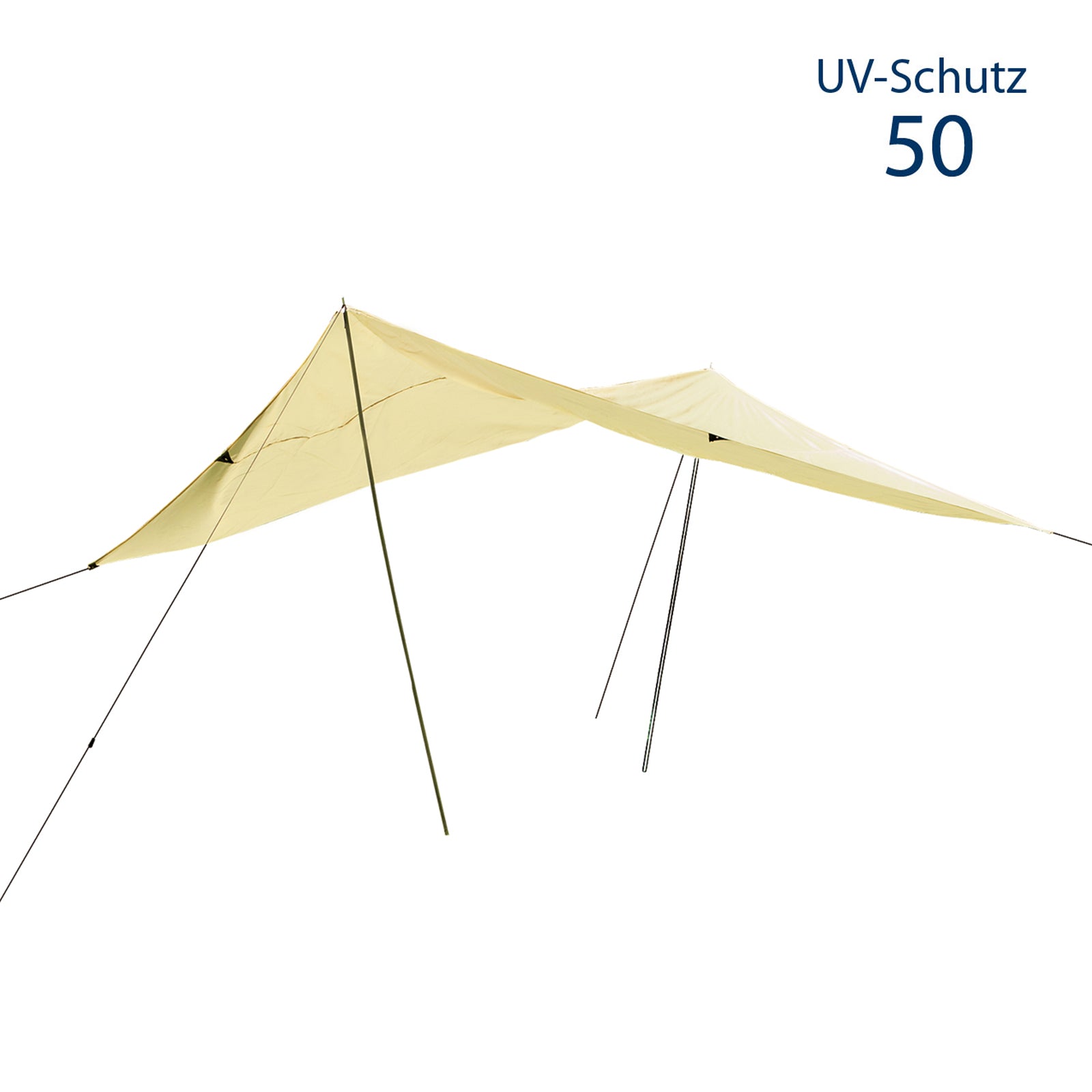 Tarp 3 x 4 m Sonnensegel Sonnenschutz Windschutz Strand Muschel UV-Schutz 30
