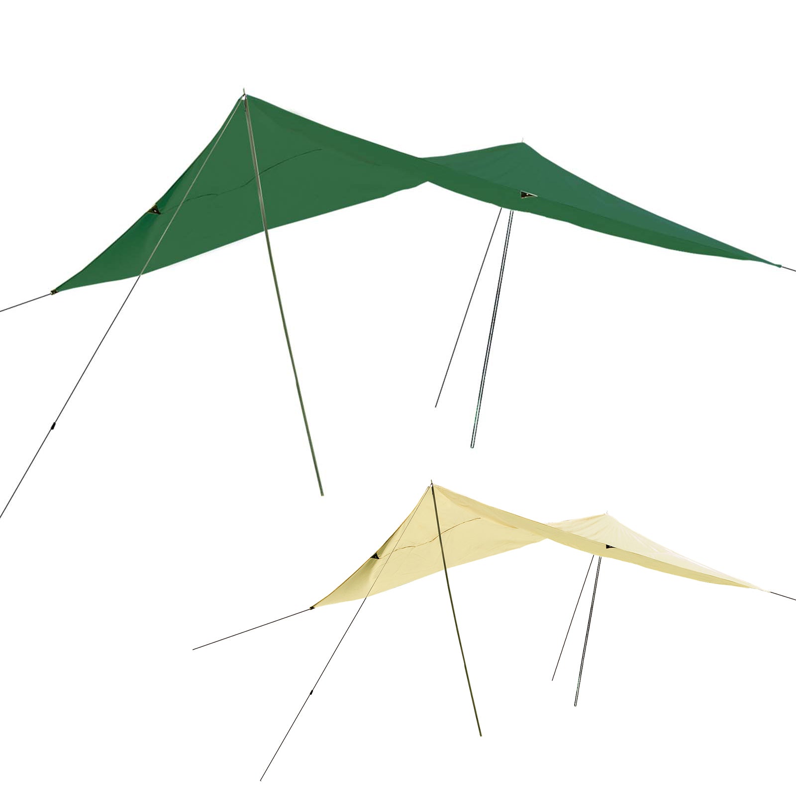 Tarp 3 x 4 m sun sail sun protection wind protection beach shell UV protection 30