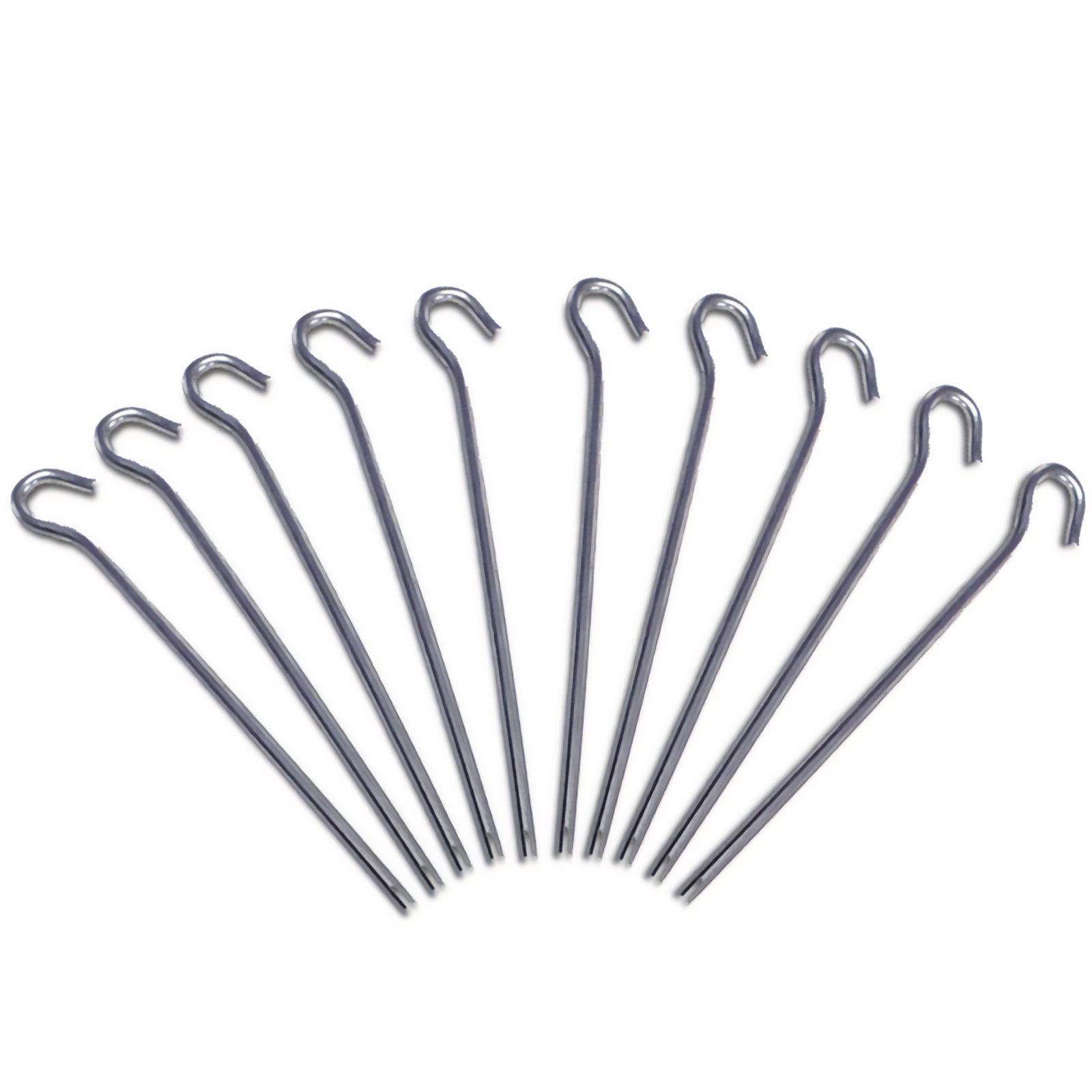 10 x Alu Heringe 18 cm Felsnagel - Zelt Hering Erdnagel 5 mm Nägel 10 g leicht