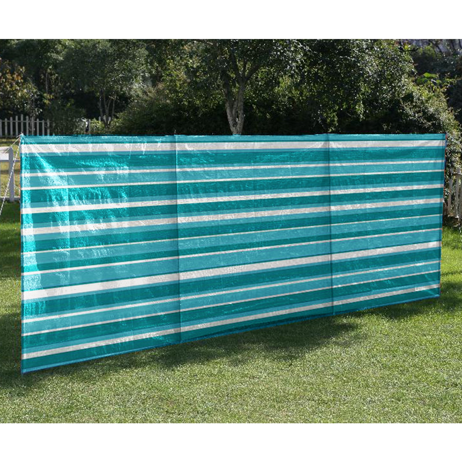 Camping windbreak XL privacy screen beach tent garden fence PE tarpaulin 400x135 large