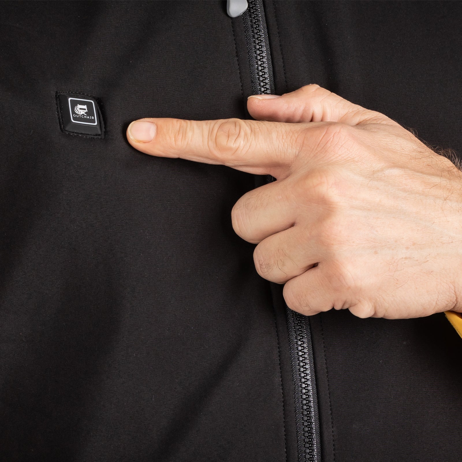 OUTCHAIR Heizweste Powerbank Warm Me Wärme Weste Beheizbar Beheizt Fleece Herren