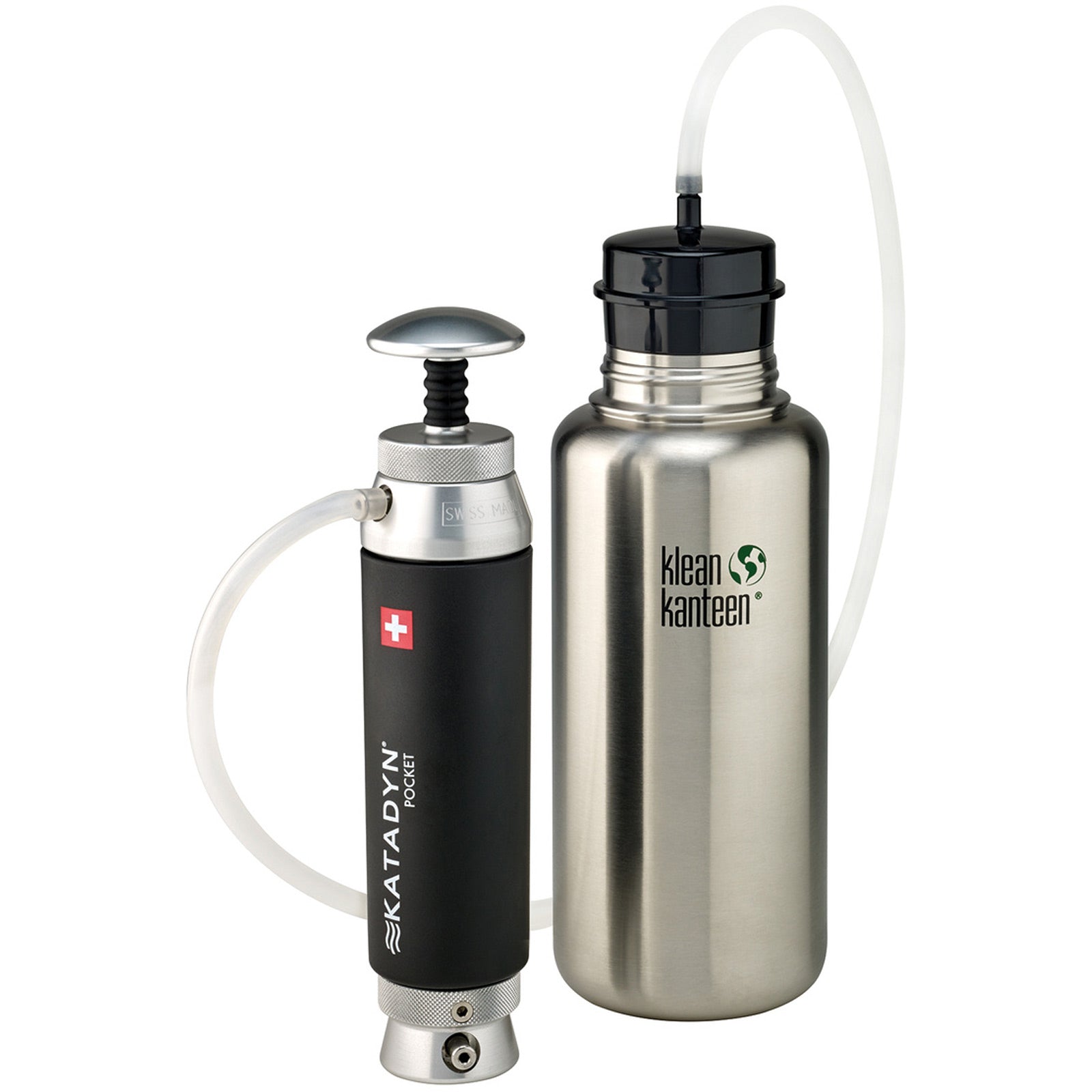 Adaptateur pour bouteilles à large goulot avec filtre à charbon actif KATADYN pour l'eau potable