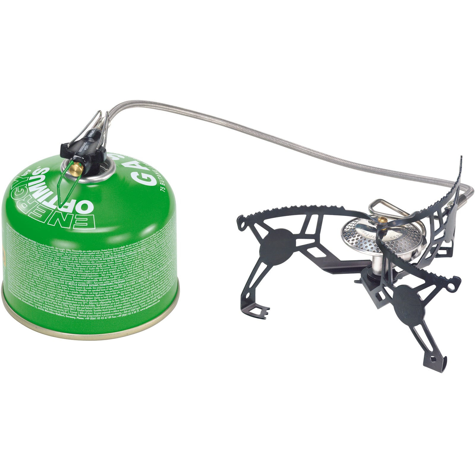 OPTIMUS Camping Gaskocher Vega Mini Kocher Trekking Outdoor Faltbar 3700 W 178 g