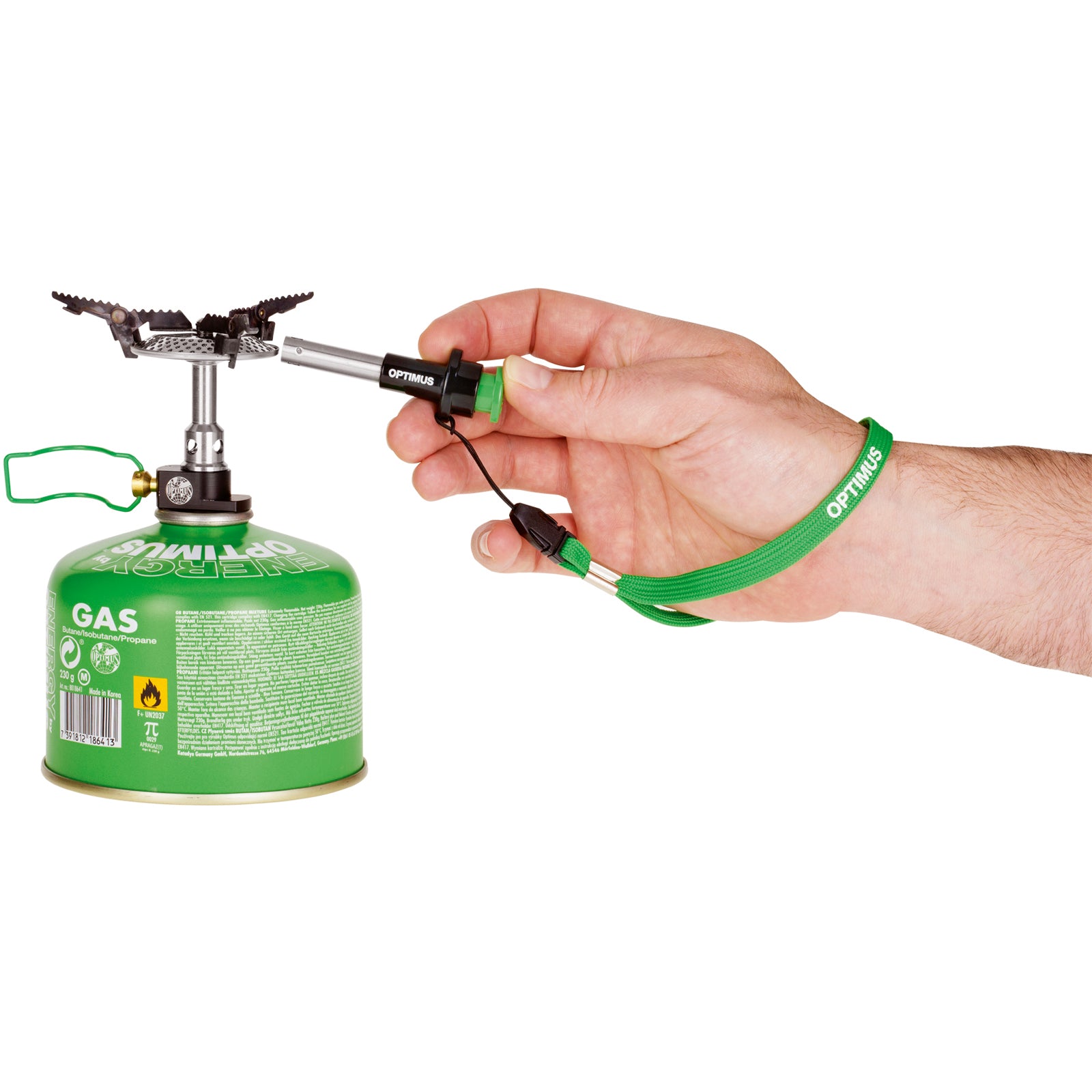 OPTIMUS Camping Gaskocher Crux Lite Mini Kocher Trekking Outdoor Piezo 3000W 72g