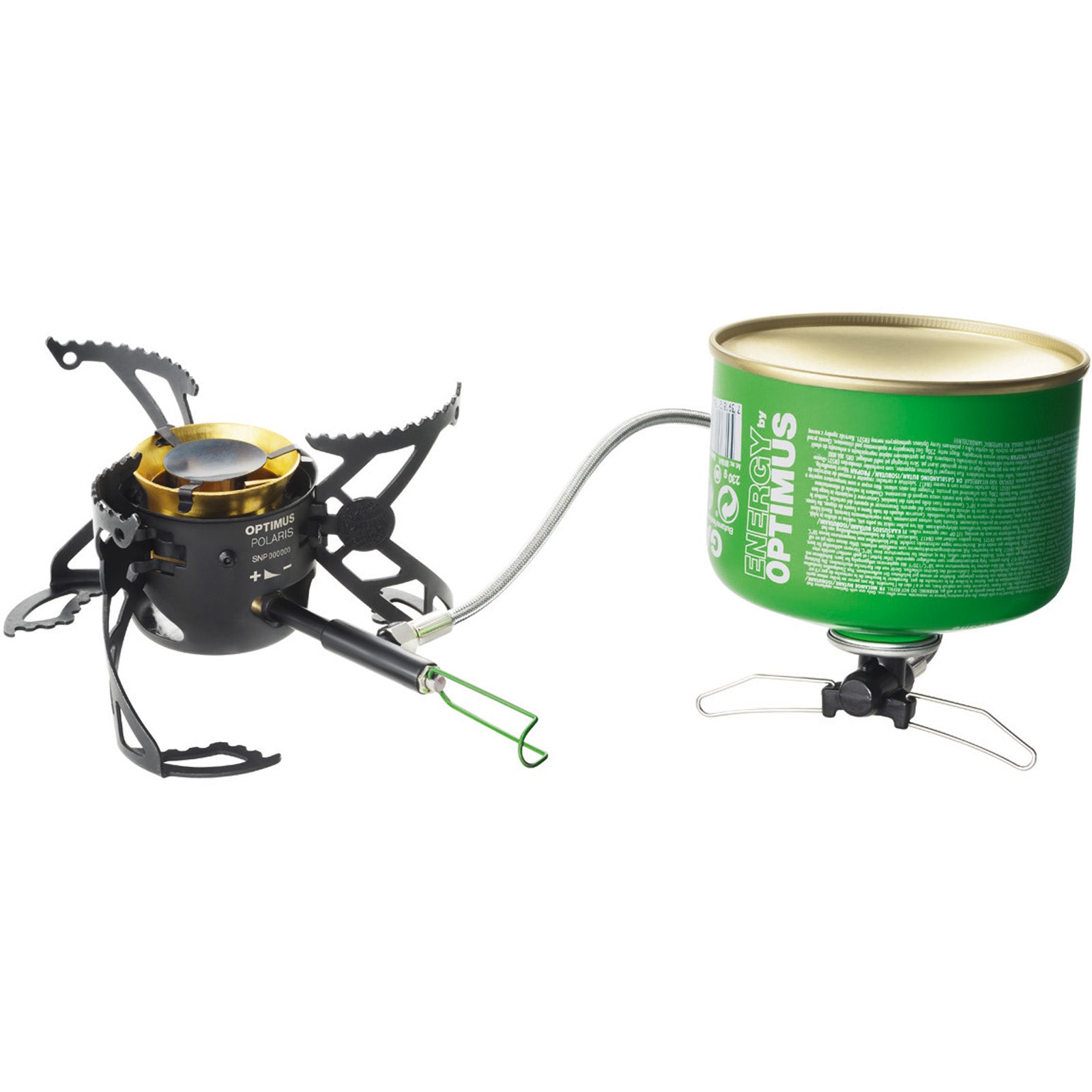 OPTIMUS Camping Gaskocher Polaris Optifuel + Flasche Benzin Kocher Faltbar 4200W