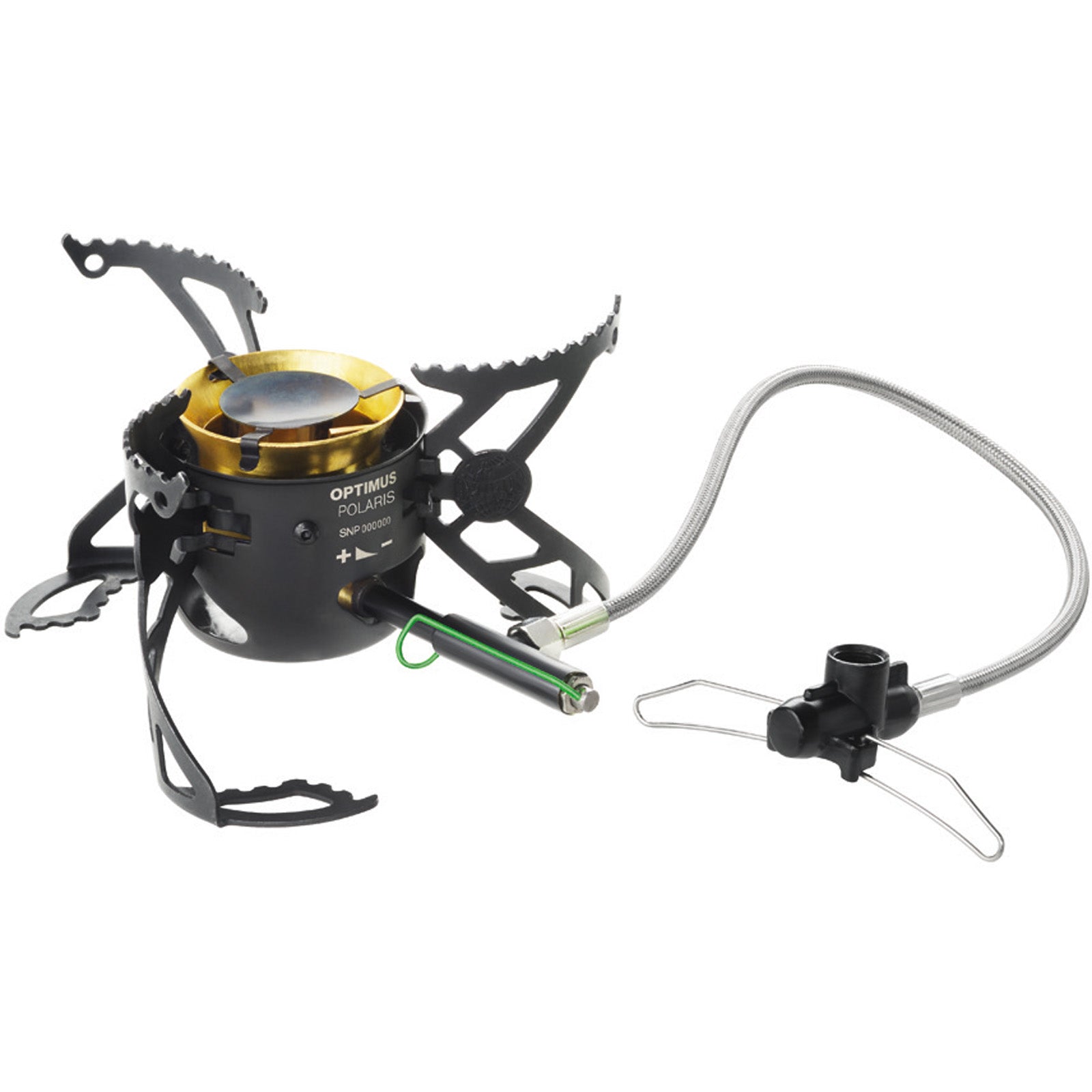 OPTIMUS Camping Gaskocher Polaris Optifuel + Flasche Benzin Kocher Faltbar 4200W