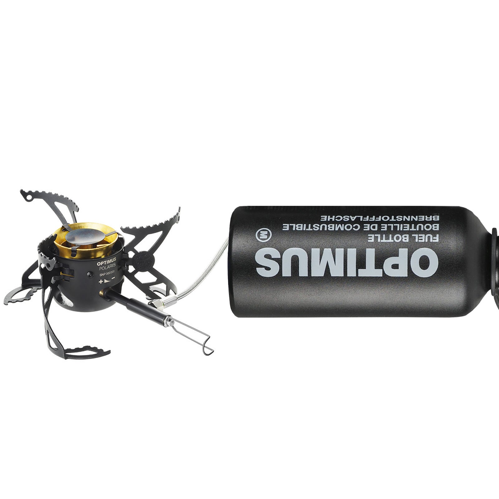 OPTIMUS Camping Gaskocher Polaris Optifuel Tactical Benzin Kocher Faltbar 4200 W