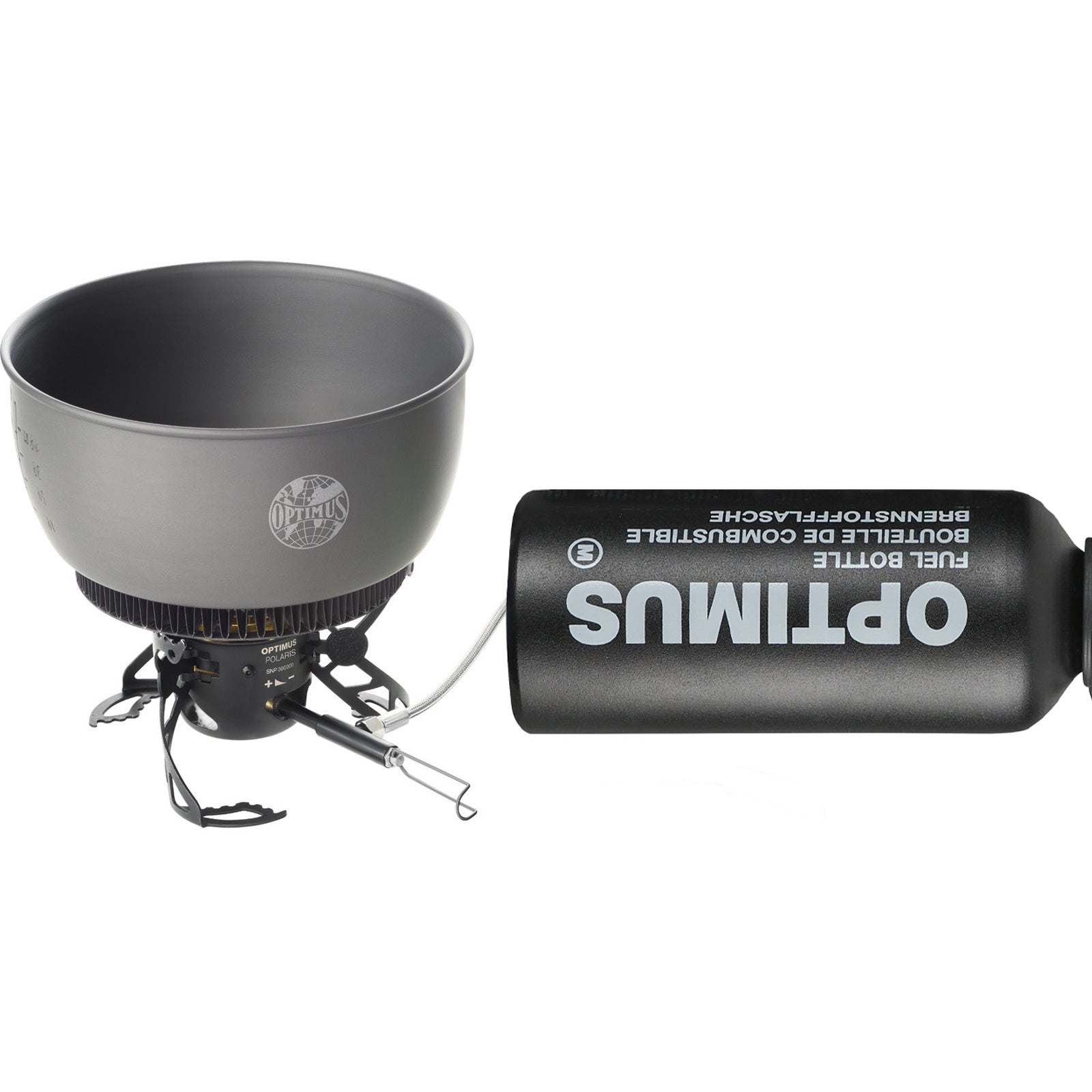 OPTIMUS Camping Gaskocher Polaris Optifuel Tactical Benzin Kocher Faltbar 4200 W