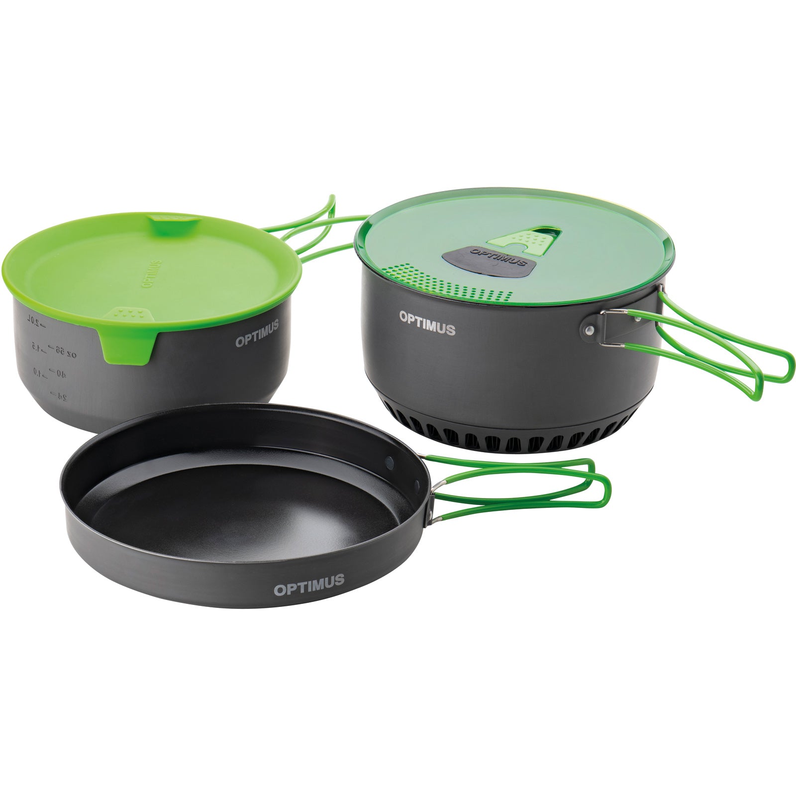 Ensemble de cuisine de camping OPTIMUS Terra Camp 4 pièces, casserole, poêle, aluminium, 1,16 kg