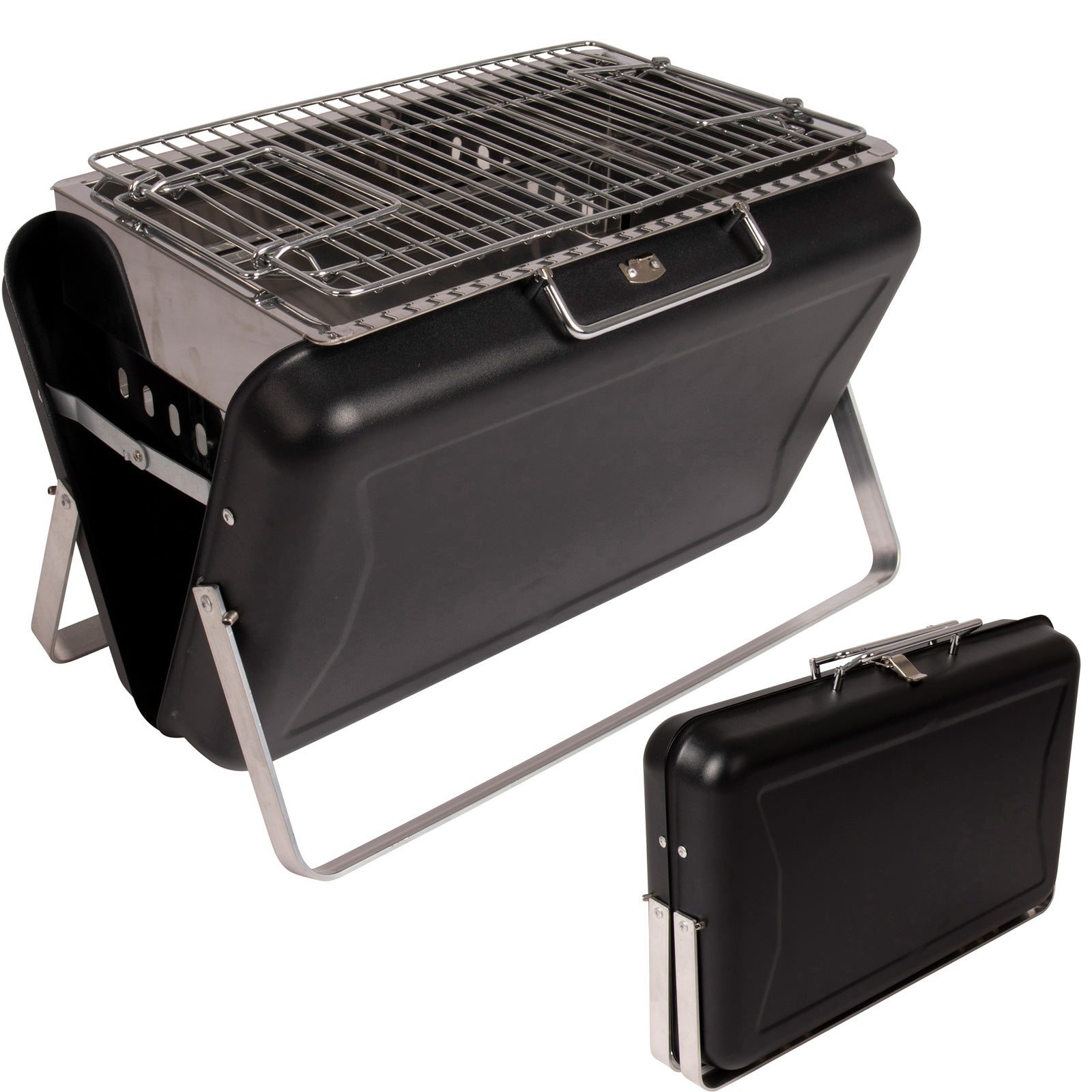 BO-CAMP suitcase grill charcoal grill camping grill folding grill outdoor folding grill