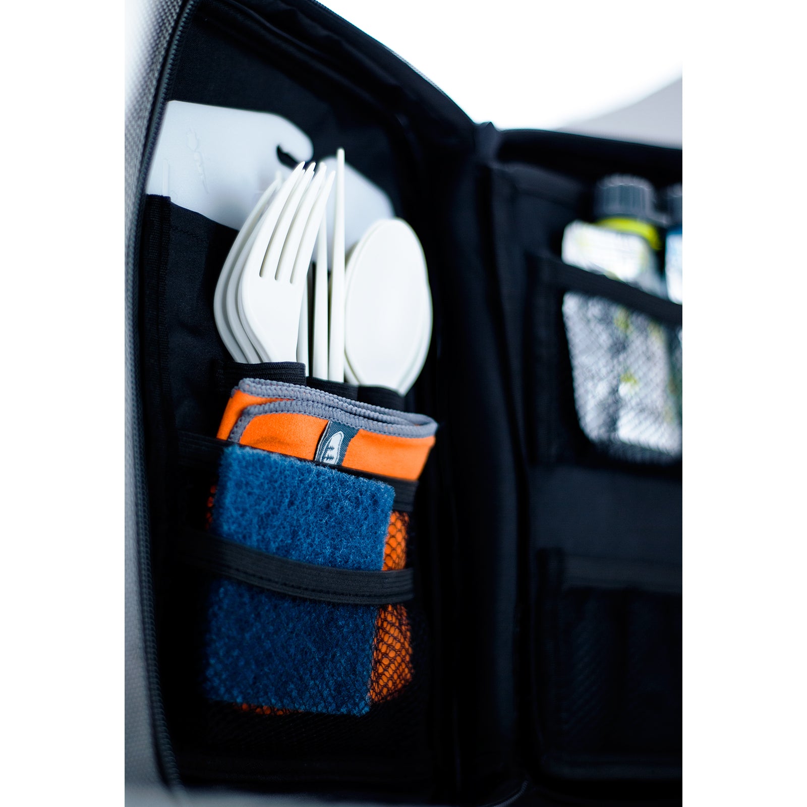 Ensemble de couverts de camping GSI Destination, fourchette, couteau, cuillère, pliable, 24 pièces