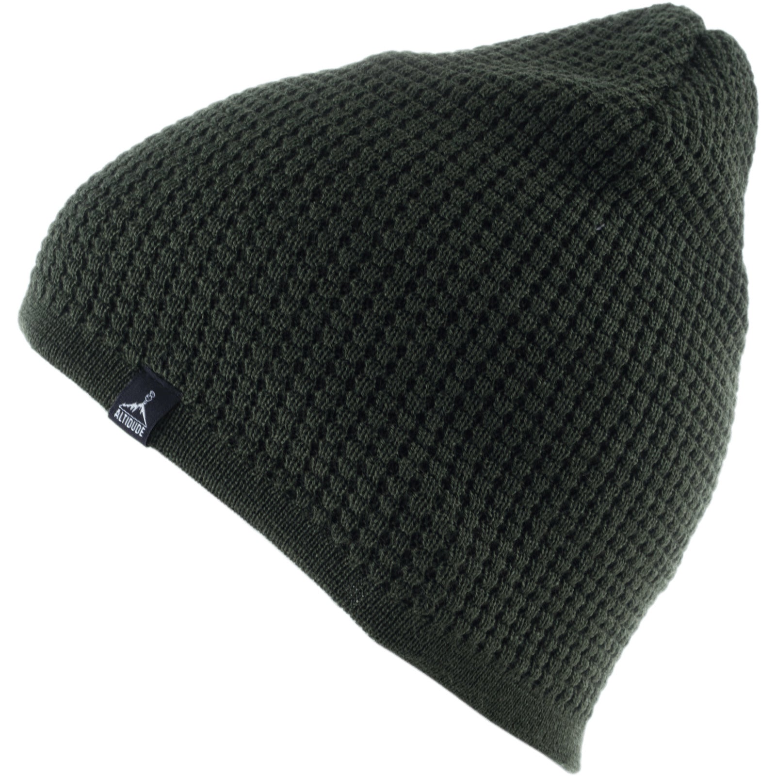 ALTIDUDE Wintermütze Waffle Fein Strickmütze Unisex Beanie Mütze Merino Wolle