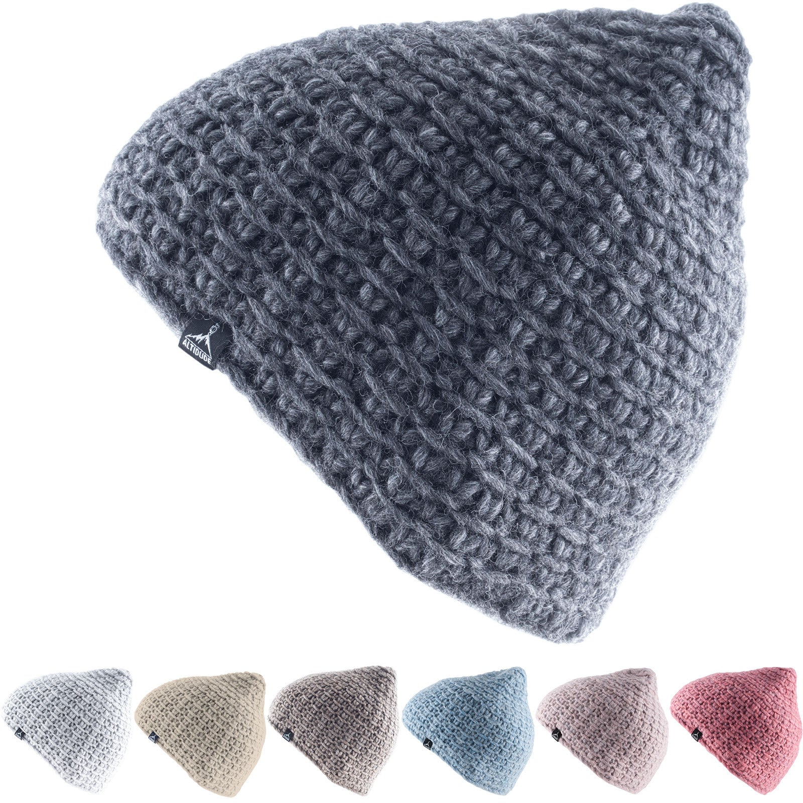 ALTIDUDE Winter Hat Nest Chunky Knit Hat Unisex Beanie Alpaca Merino Wool