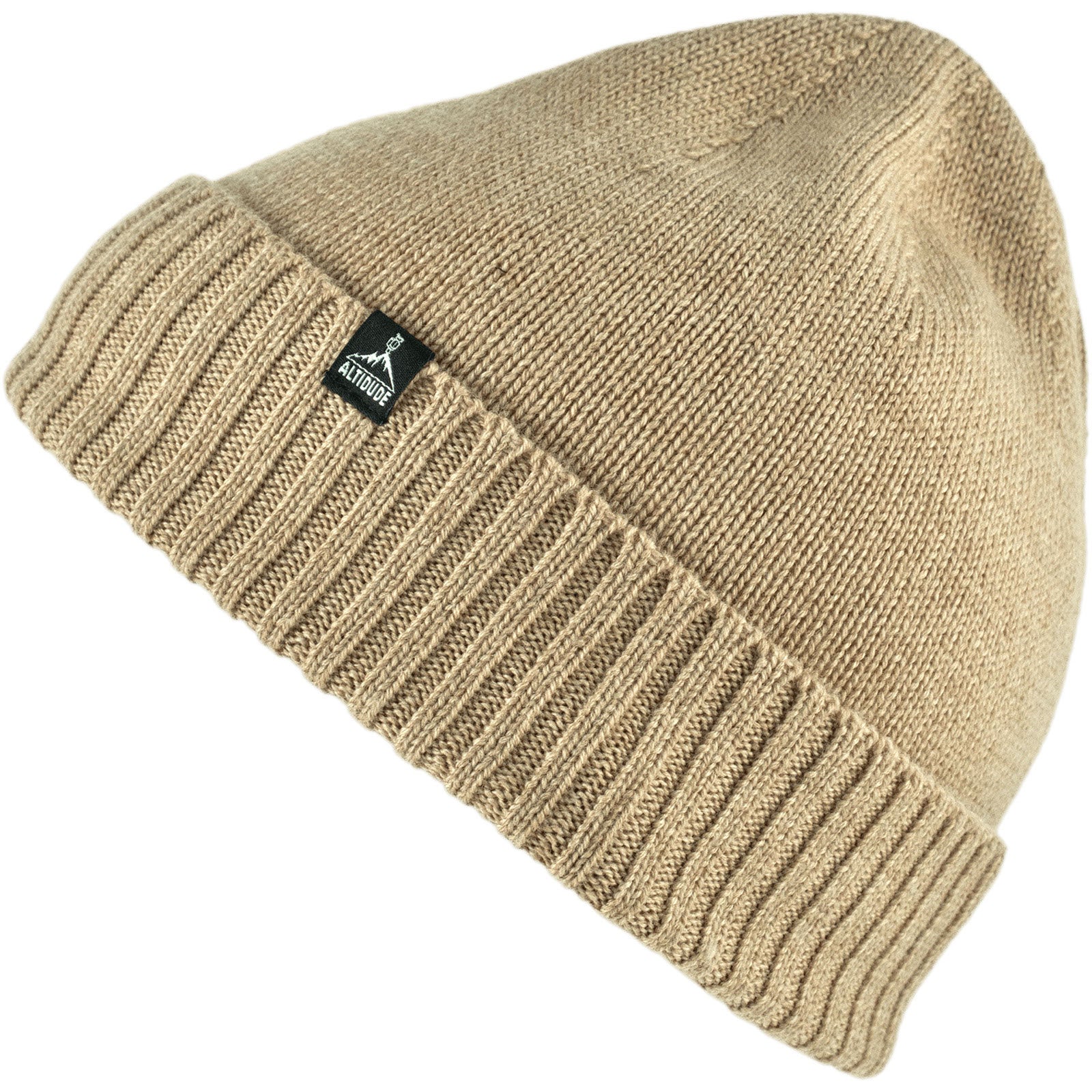 Altidude Winter Hat Plain Fine Knitted Hat Unisex Beanie 100% Merino Wool