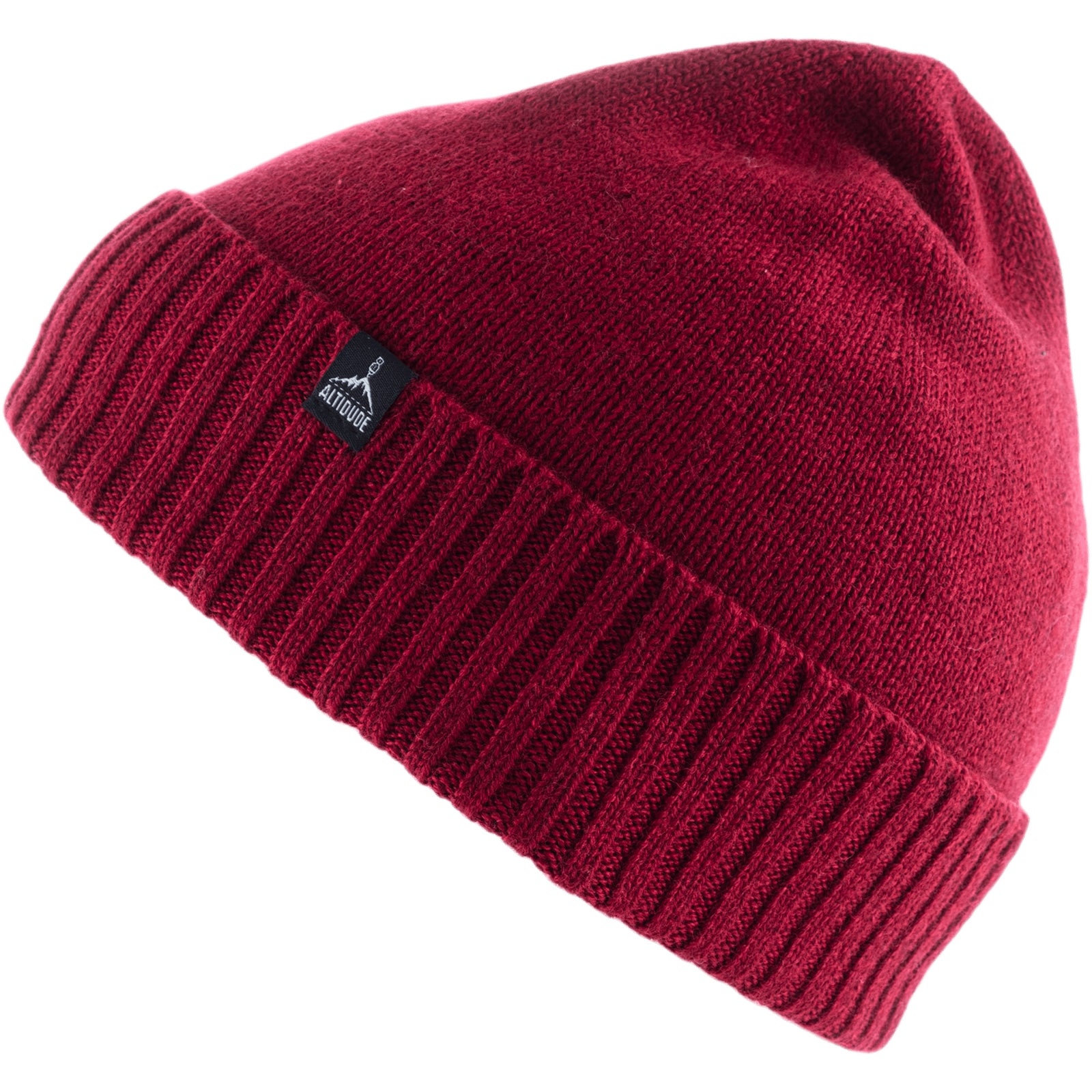 Altidude Winter Hat Plain Fine Knitted Hat Unisex Beanie 100% Merino Wool