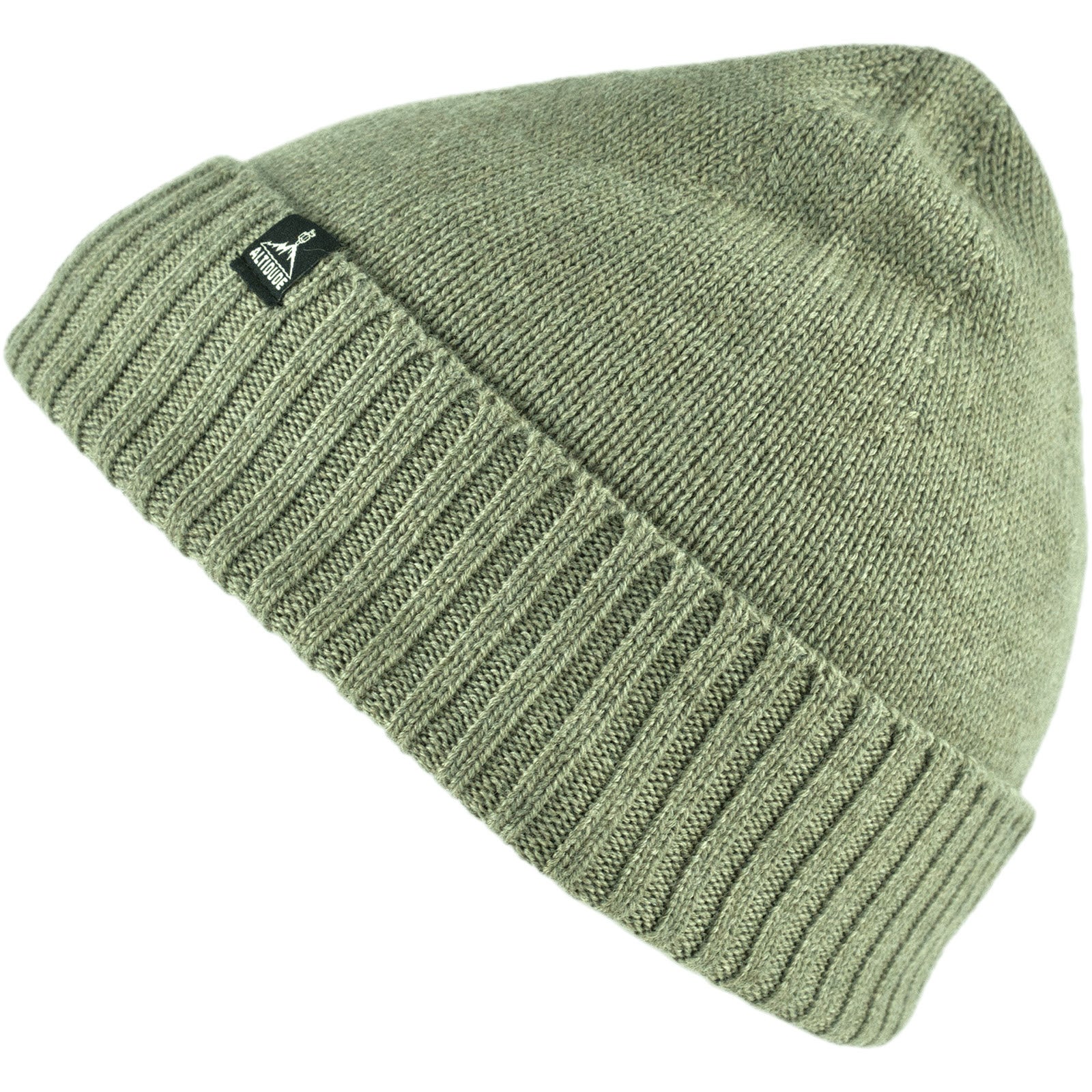 Altidude Winter Hat Plain Fine Knitted Hat Unisex Beanie 100% Merino Wool