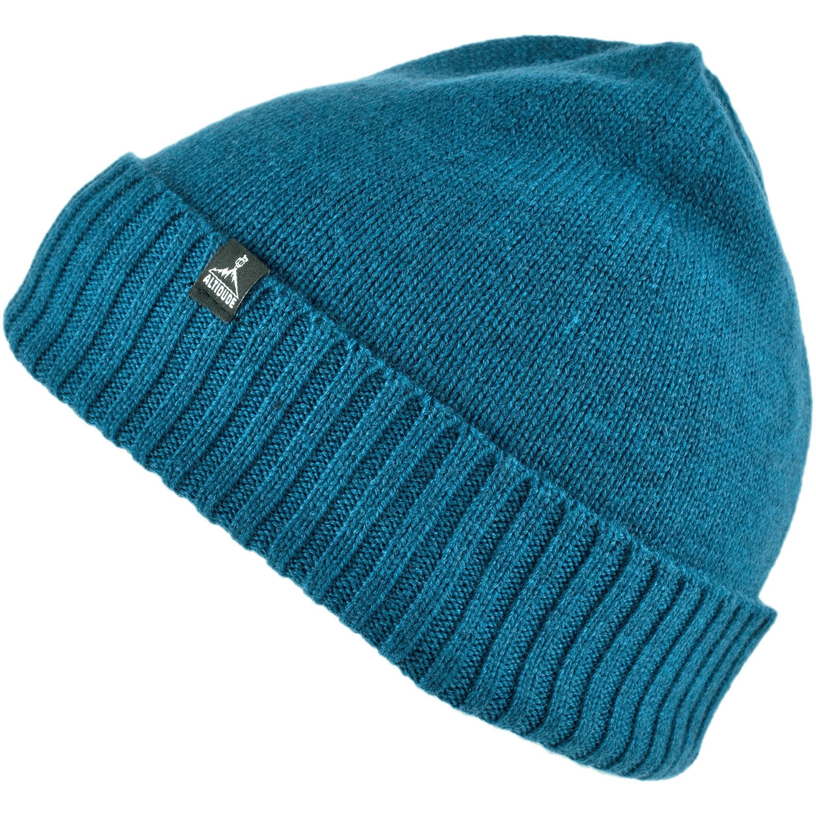 Altidude Winter Hat Plain Fine Knitted Hat Unisex Beanie 100% Merino Wool