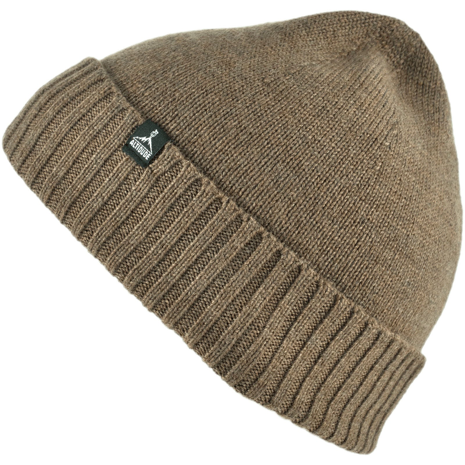 Altidude Winter Hat Plain Fine Knitted Hat Unisex Beanie 100% Merino Wool