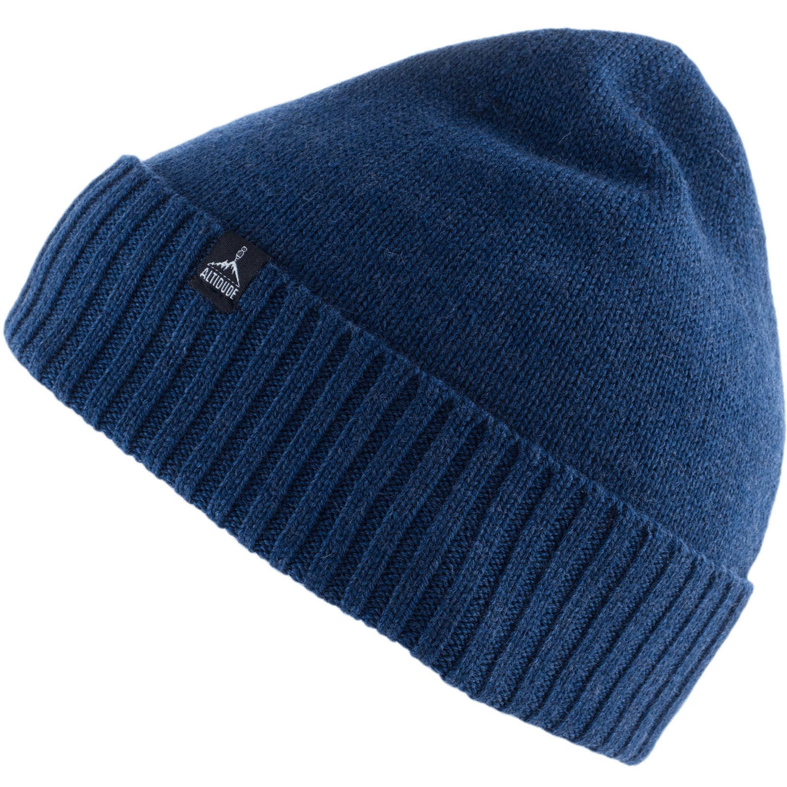 Altidude Winter Hat Plain Fine Knitted Hat Unisex Beanie 100% Merino Wool