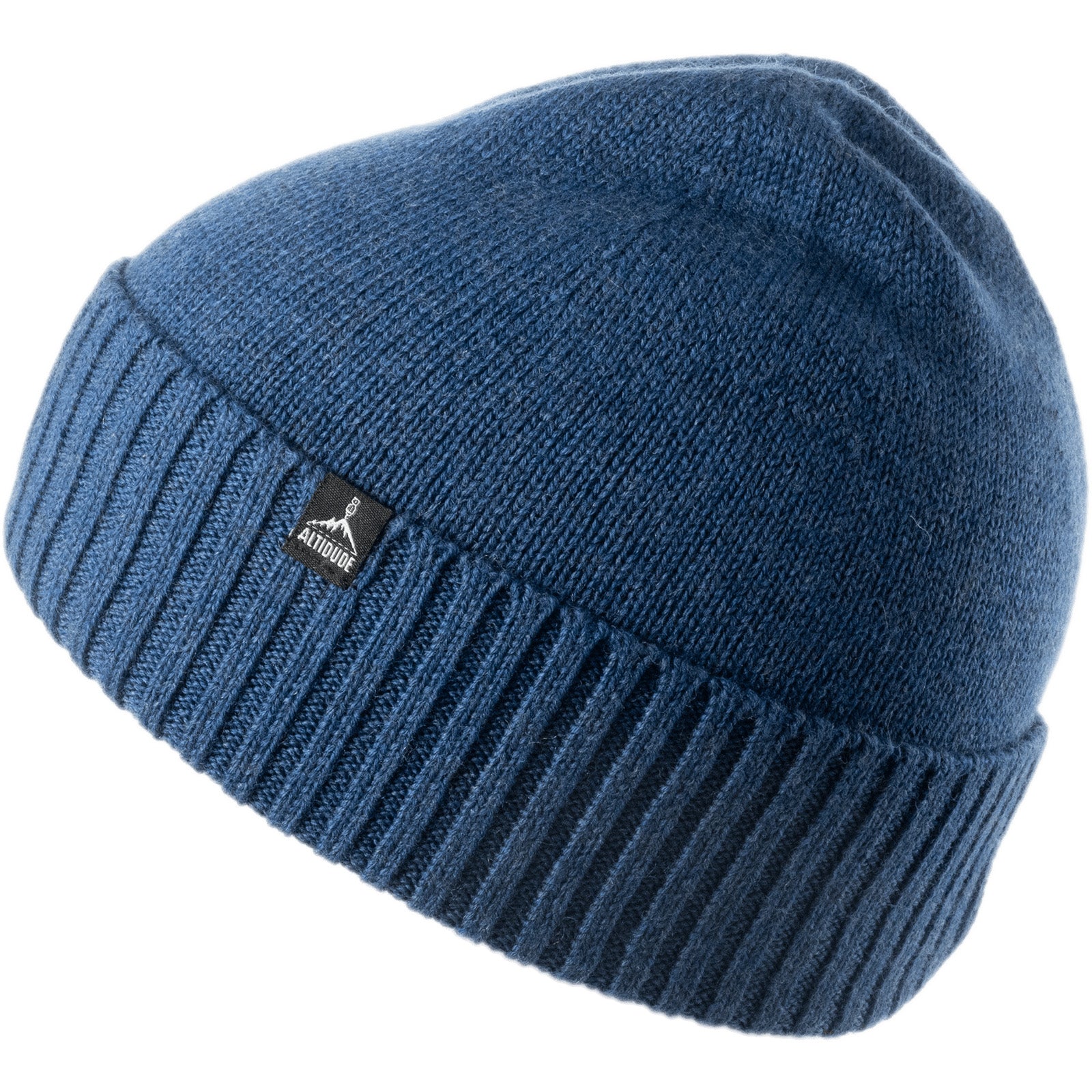 Bonnet d'hiver Altidude en maille fine unie, bonnet unisexe 100 % laine mérinos