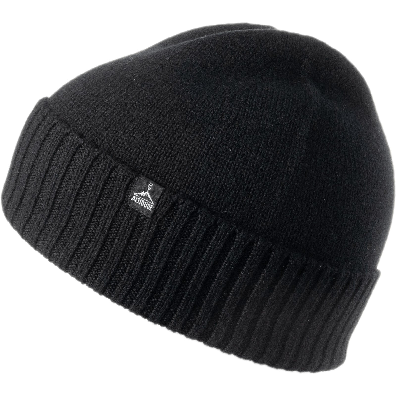 Altidude Winter Hat Plain Fine Knitted Hat Unisex Beanie 100% Merino Wool