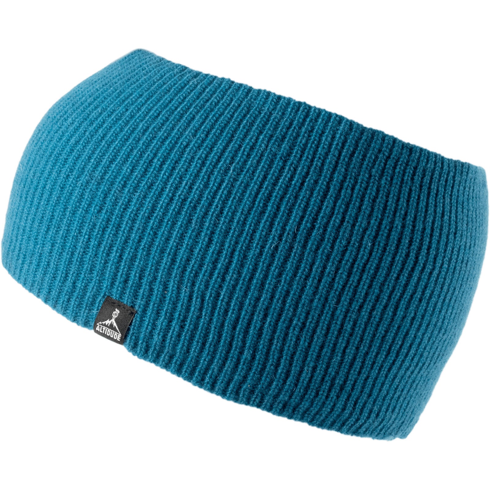 Bandeau ALTIDUDE en laine mérinos, bandeau en tricot côtelé Hermit, protège-oreilles en laine d'agneau