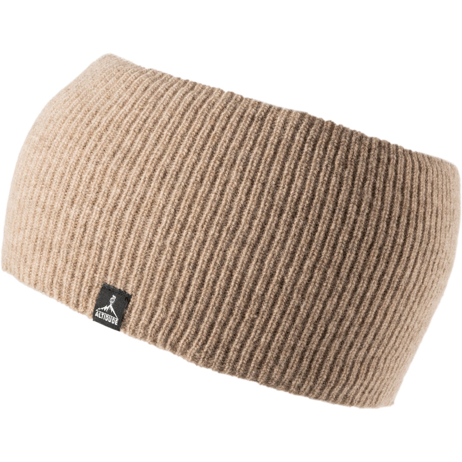 Bandeau ALTIDUDE en laine mérinos, bandeau en tricot côtelé Hermit, protège-oreilles en laine d'agneau