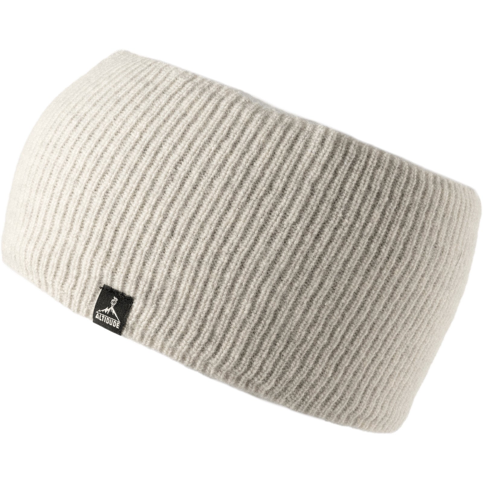 Bandeau ALTIDUDE en laine mérinos, bandeau en tricot côtelé Hermit, protège-oreilles en laine d'agneau