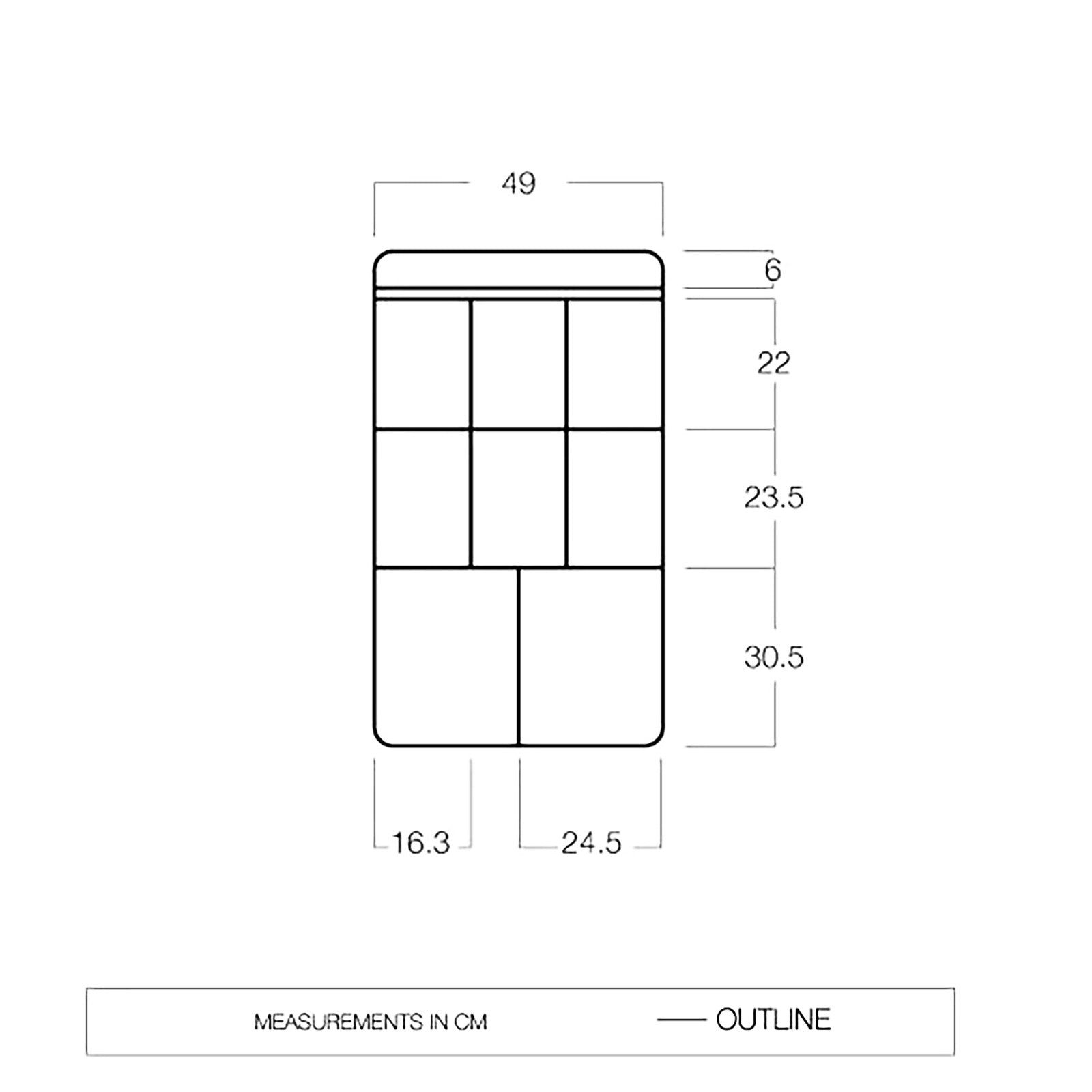 VANGO Hanging Shelf Organizer Sky Storage 8 Pocket Compartment Tent Door Camping Motorhome