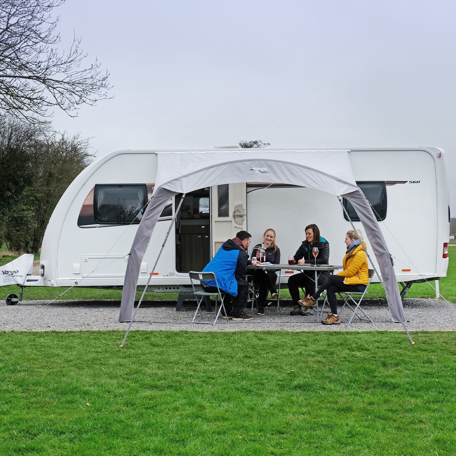 VANGO Caravan Sonnensegel Air Beam Wohn Wagen Mobil Markise Vordach Keder 3,5 m
