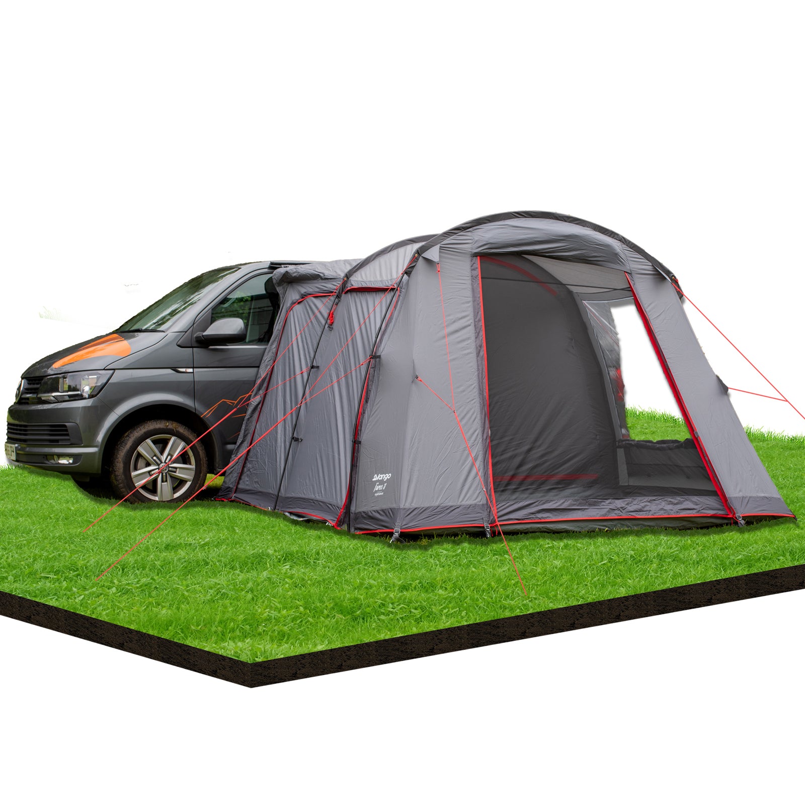 Auvent de bus VANGO Faros 2, tente avant basse pour fourgon, SUV, VW, caravane, camping, autoportant