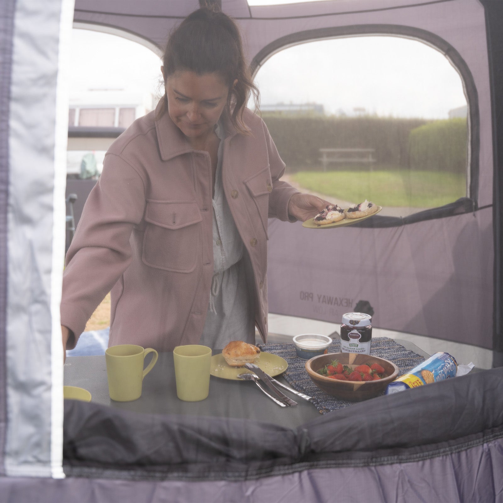 Auvent de bus VANGO HexAway Pro Low Airbeam, tente gonflable pour fourgonnette, SUV, VW Airhub