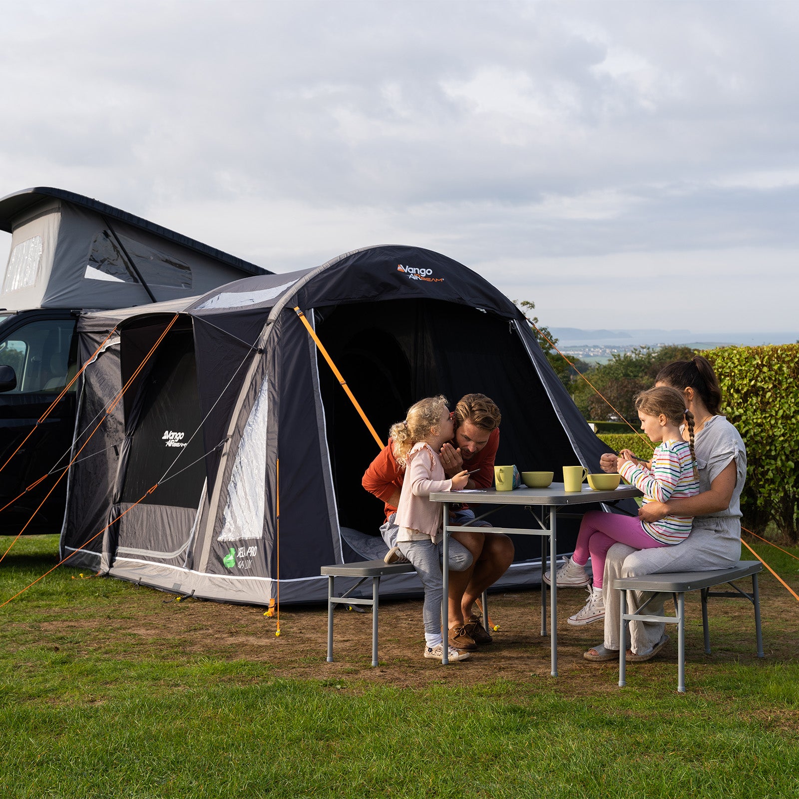 VANGO busvoortent Kela Pro Air Low kampeertent lucht tent voor bus Airbeam opblaasbaar
