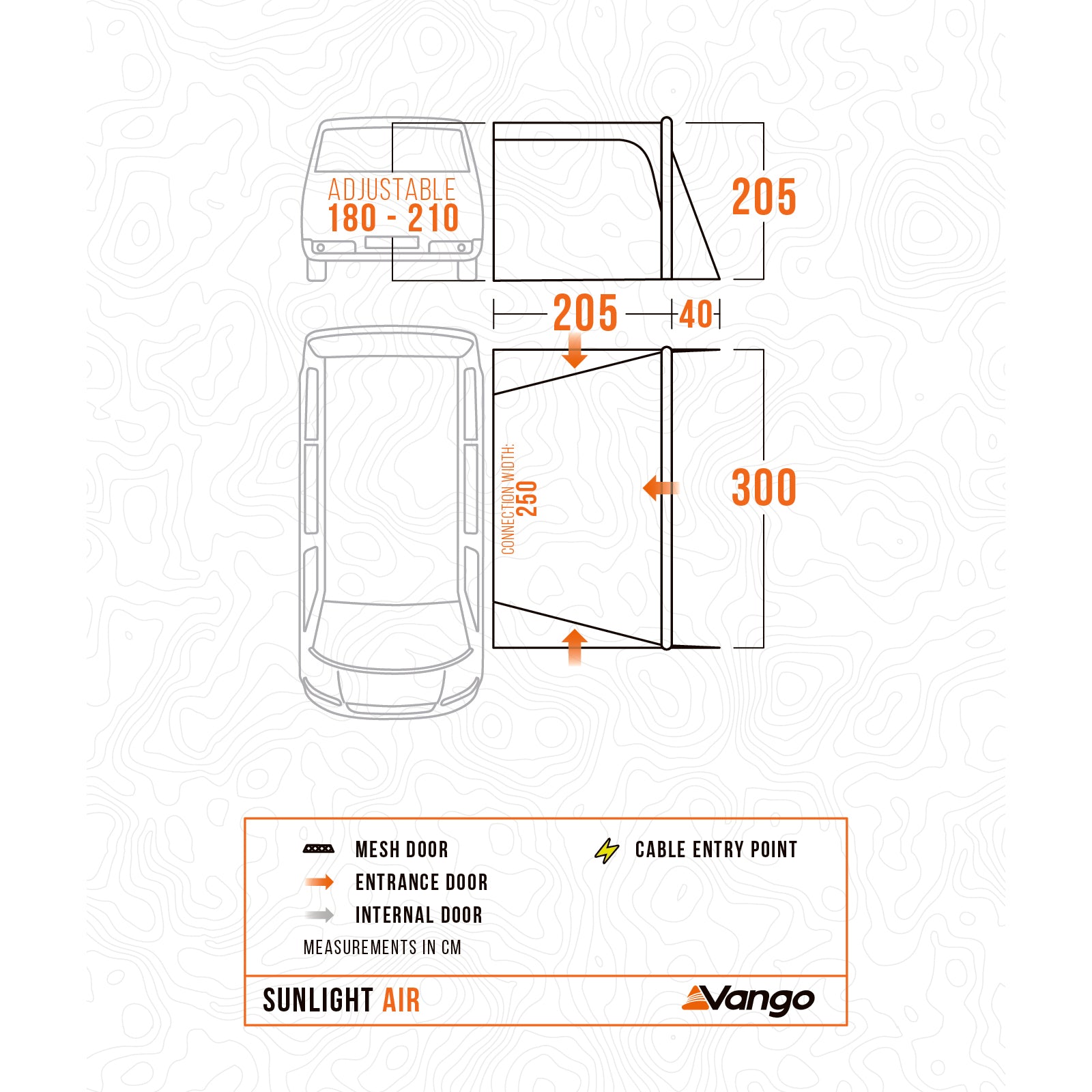 Auvent VANGO pour bus Sunlight Air Low – Tente gonflable pour camping-car et voiture de camping