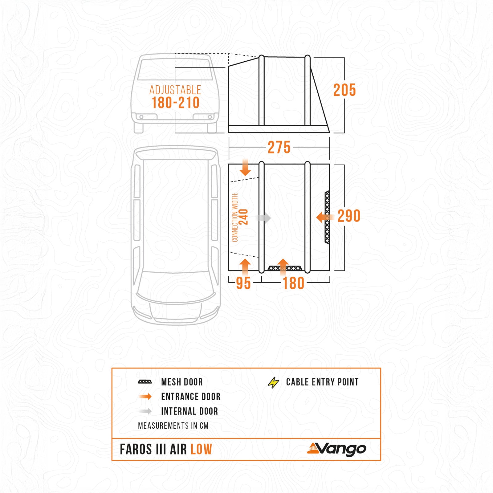 VANGO Bus Vorzelt Faros III Air Low Camping Auto Luft Zelt Airbeam Aufblasbar