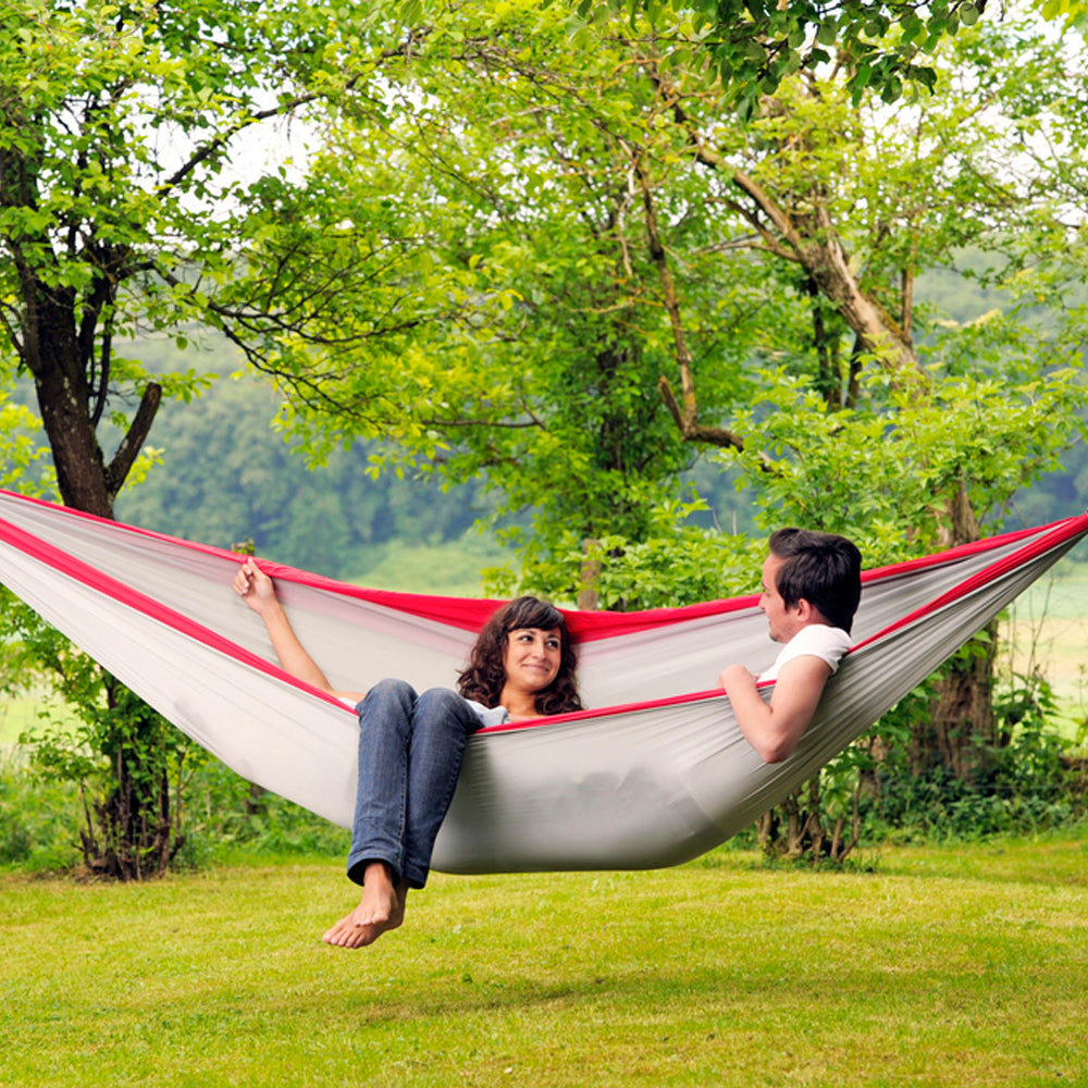 AMAZONAS reis-hangmat Silk Traveller XXL voor 2 personen – hangmat voor meerdere personen
